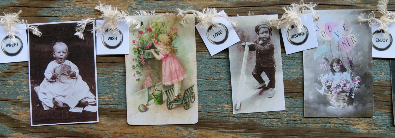 Mini Garlands, 2" x 3" - Babies & Kids