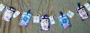 Mini Garlands, 2" x 3" - Hanukkah