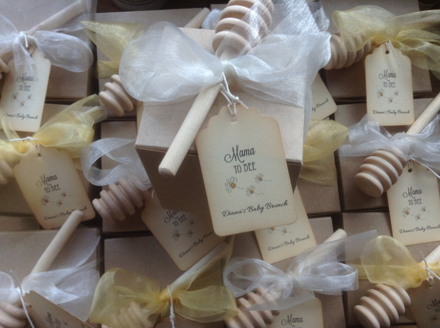 Tea Party Baby Shower - Tea & VT Honey Gift Box Favor-Wedding-Bridal Shower-Baby Shower-Belle Savon Vermont by Belle Savon Vermont