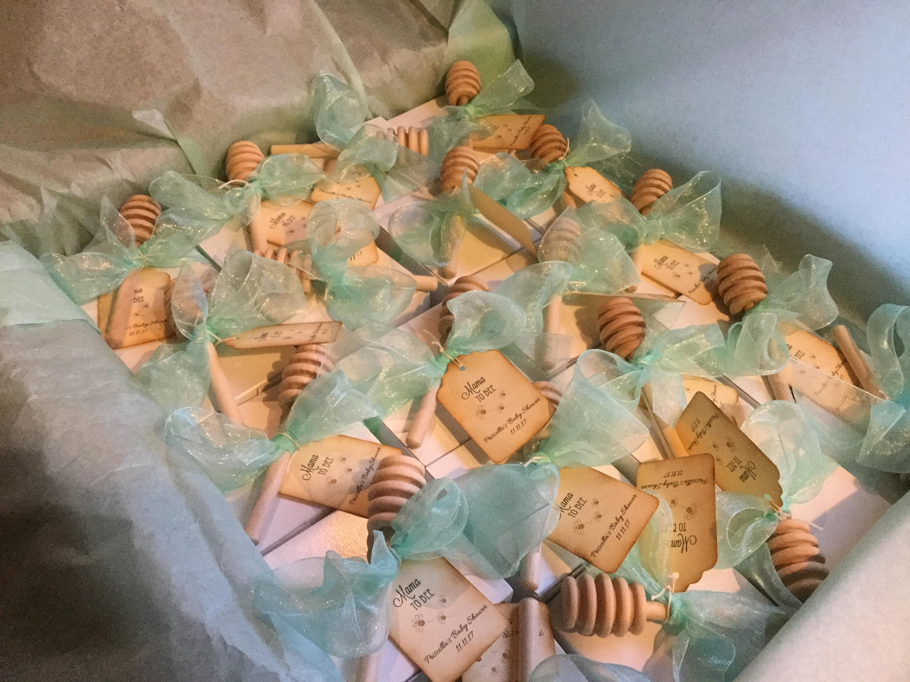Tea Party Baby Shower - Tea & VT Honey Gift Box Favor-Wedding-Bridal Shower-Baby Shower-Belle Savon Vermont by Belle Savon Vermont