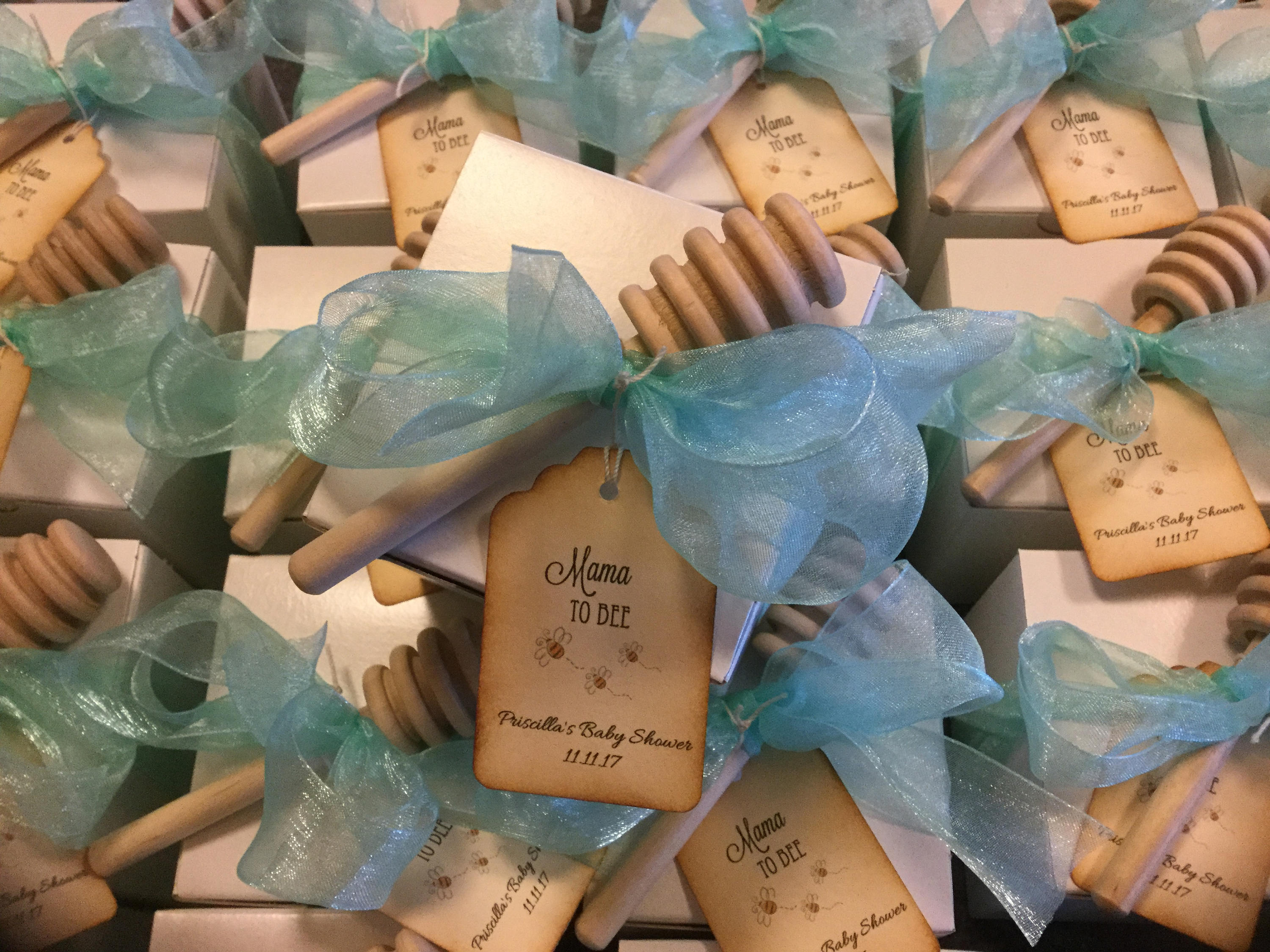 Tea Party Baby Shower - Tea & VT Honey Gift Box Favor-Wedding-Bridal Shower-Baby Shower-Belle Savon Vermont by Belle Savon Vermont