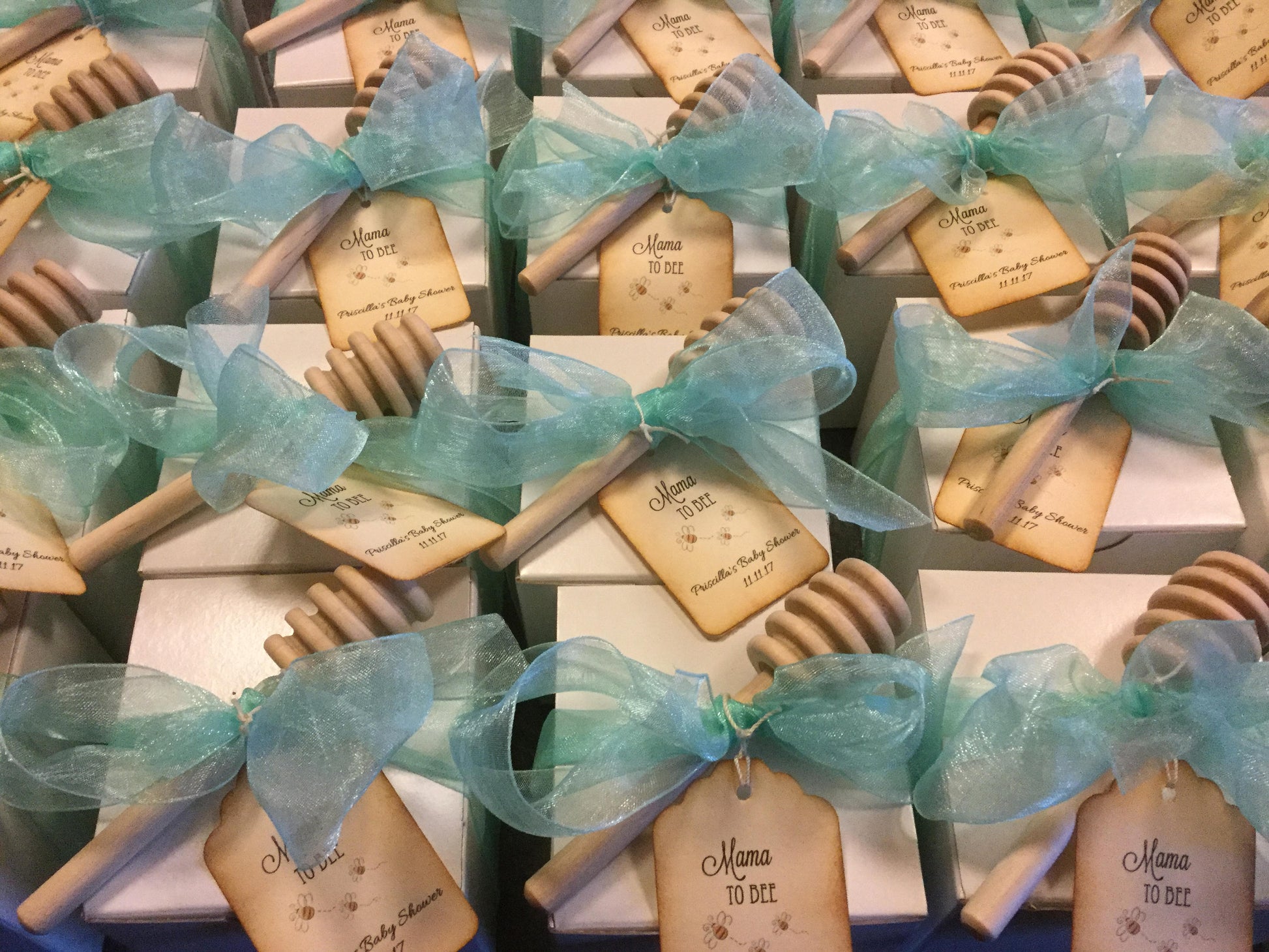 Tea Party Baby Shower - Tea & VT Honey Gift Box Favor-Wedding-Bridal Shower-Baby Shower-Belle Savon Vermont by Belle Savon Vermont