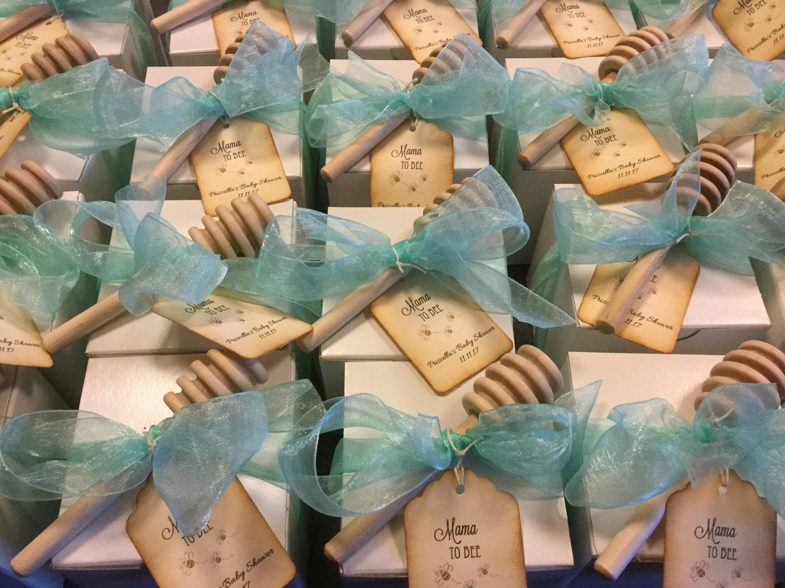 Tea Party Baby Shower - Tea & VT Honey Gift Box Favor-Wedding-Bridal Shower-Baby Shower-Belle Savon Vermont by Belle Savon Vermont