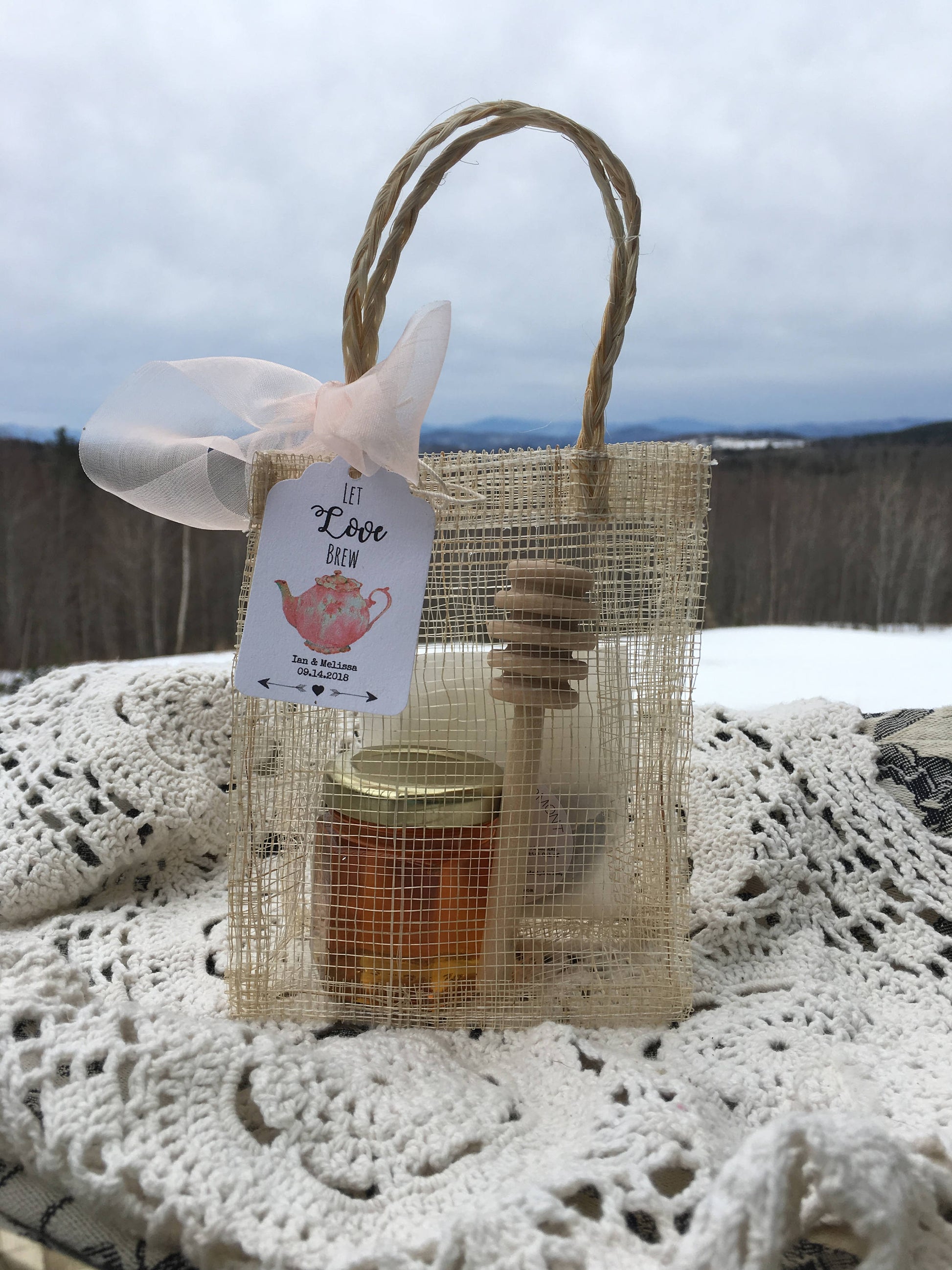 Tea Party Favor - Tea and Honey - Bridal Tea - Baby Shower Tea - Belle Savon Vermont by Belle Savon Vermont