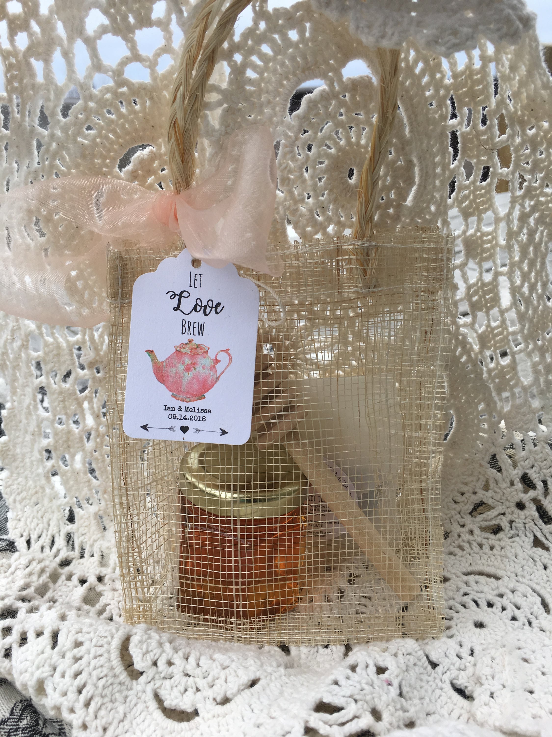 Tea Party Favor - Tea and Honey - Bridal Tea - Baby Shower Tea - Belle Savon Vermont by Belle Savon Vermont