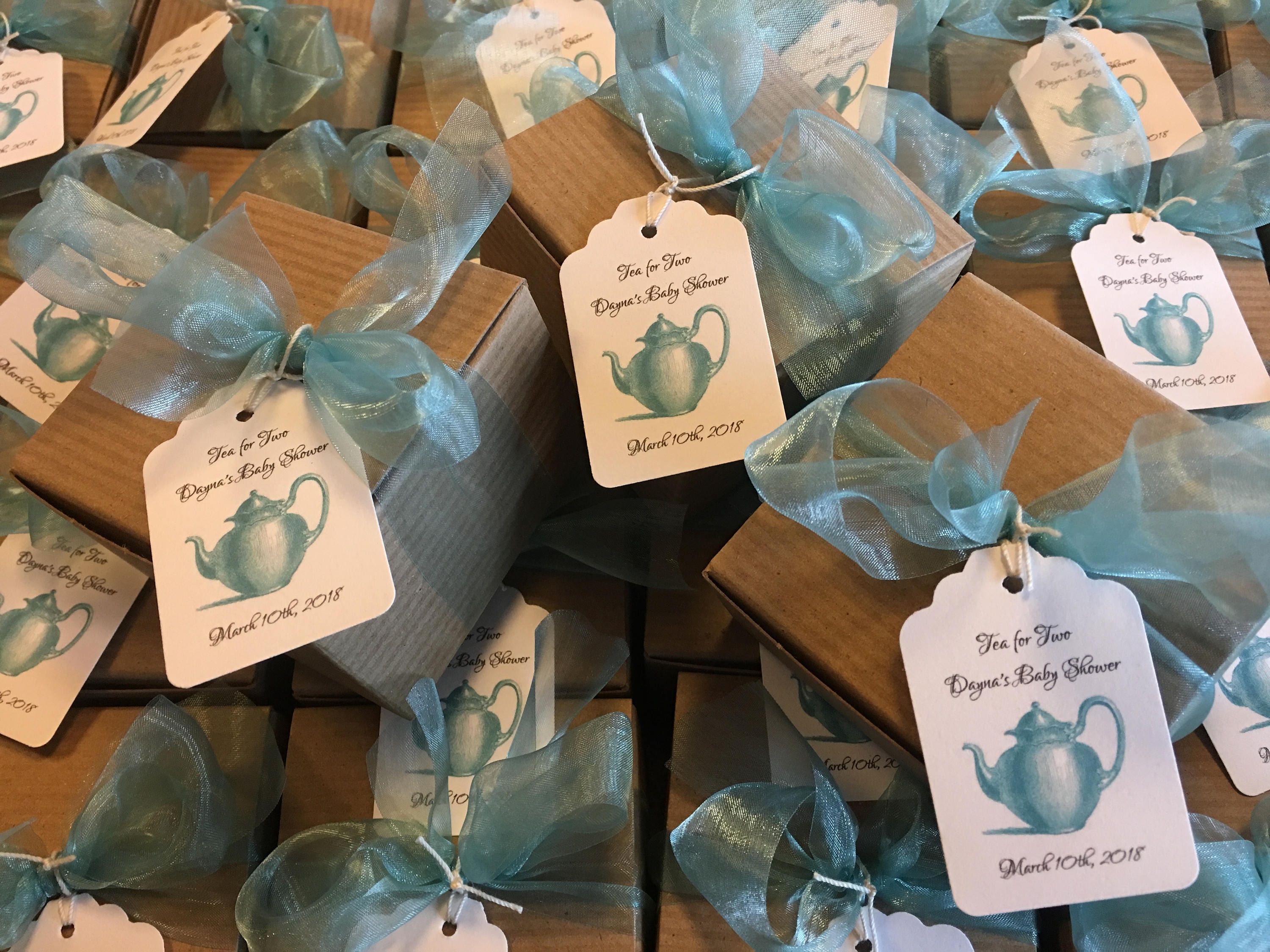 Tea Party Favor-Organic Sugar & Tea -Single Set - Wedding-Bridal Shower-Baby Shower-Belle Savon Vermont by Belle Savon Vermont