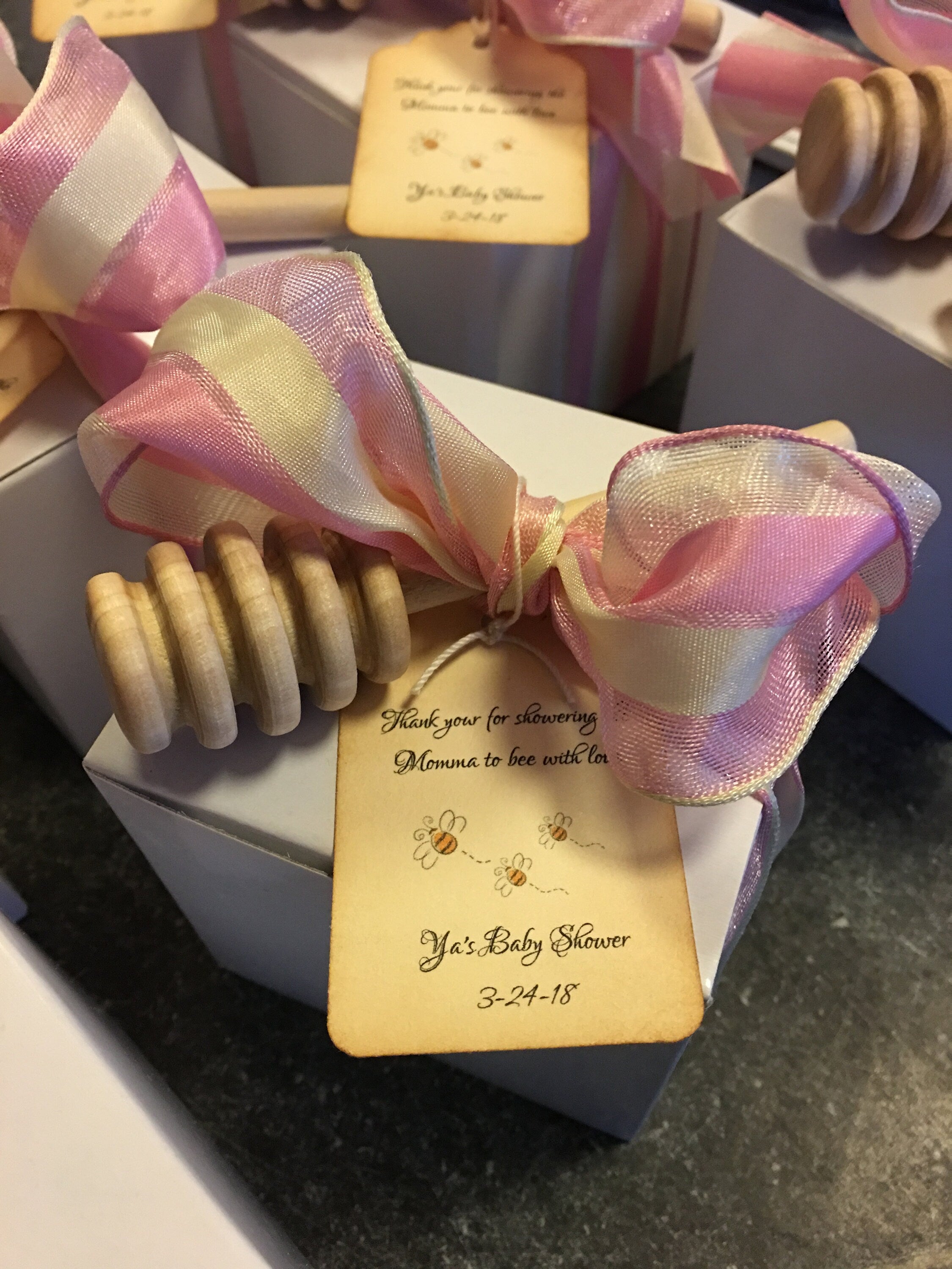 Tea Party Baby Shower - Tea & VT Honey Gift Box Favor-Wedding-Bridal Shower-Baby Shower-Belle Savon Vermont by Belle Savon Vermont