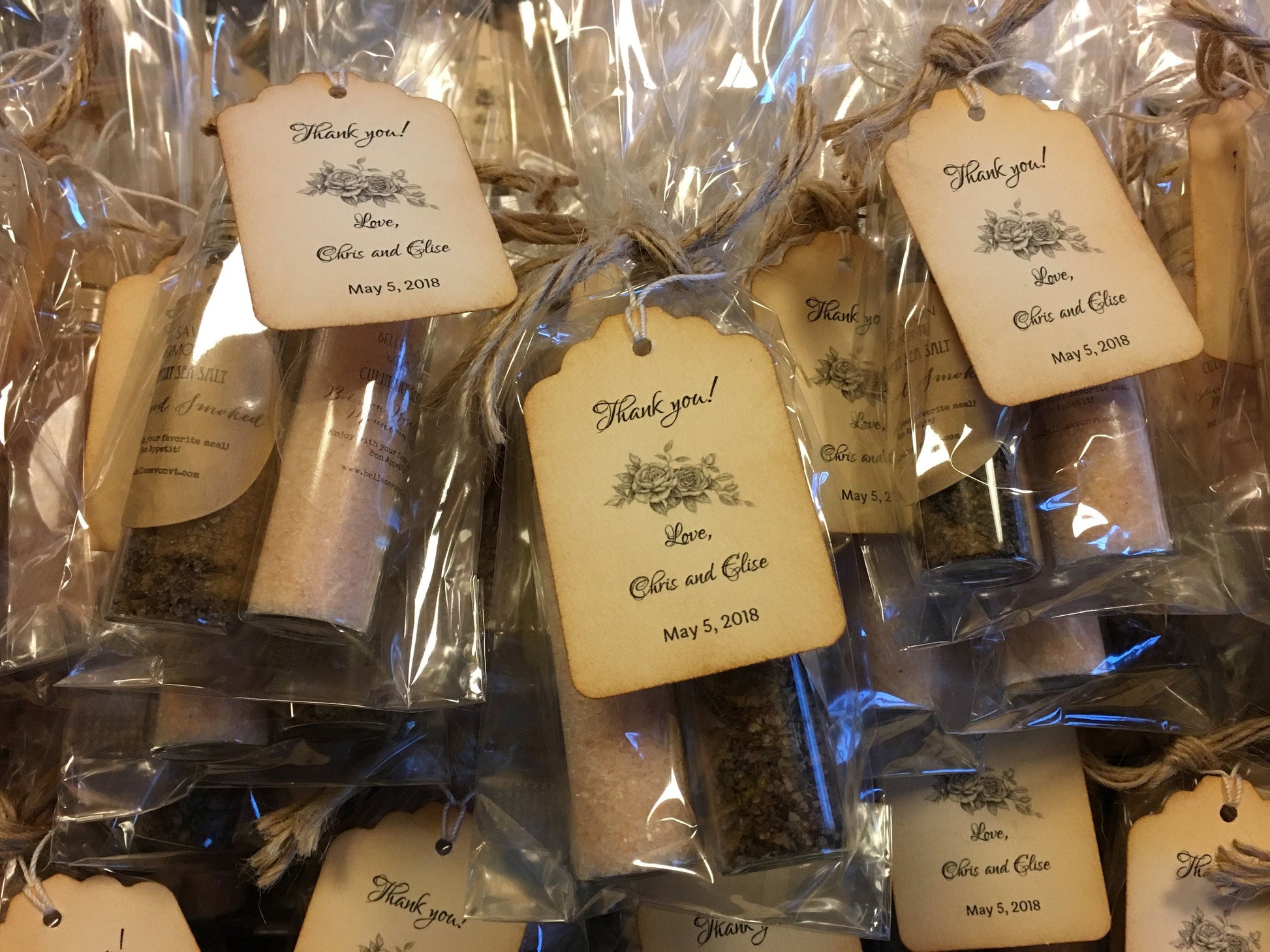 Culinary Salt Favor-A Voyage of Salts-Weddings-Bridal-Baby-Showers-Place Card Favors -Save the Date by Belle Savon Vermont