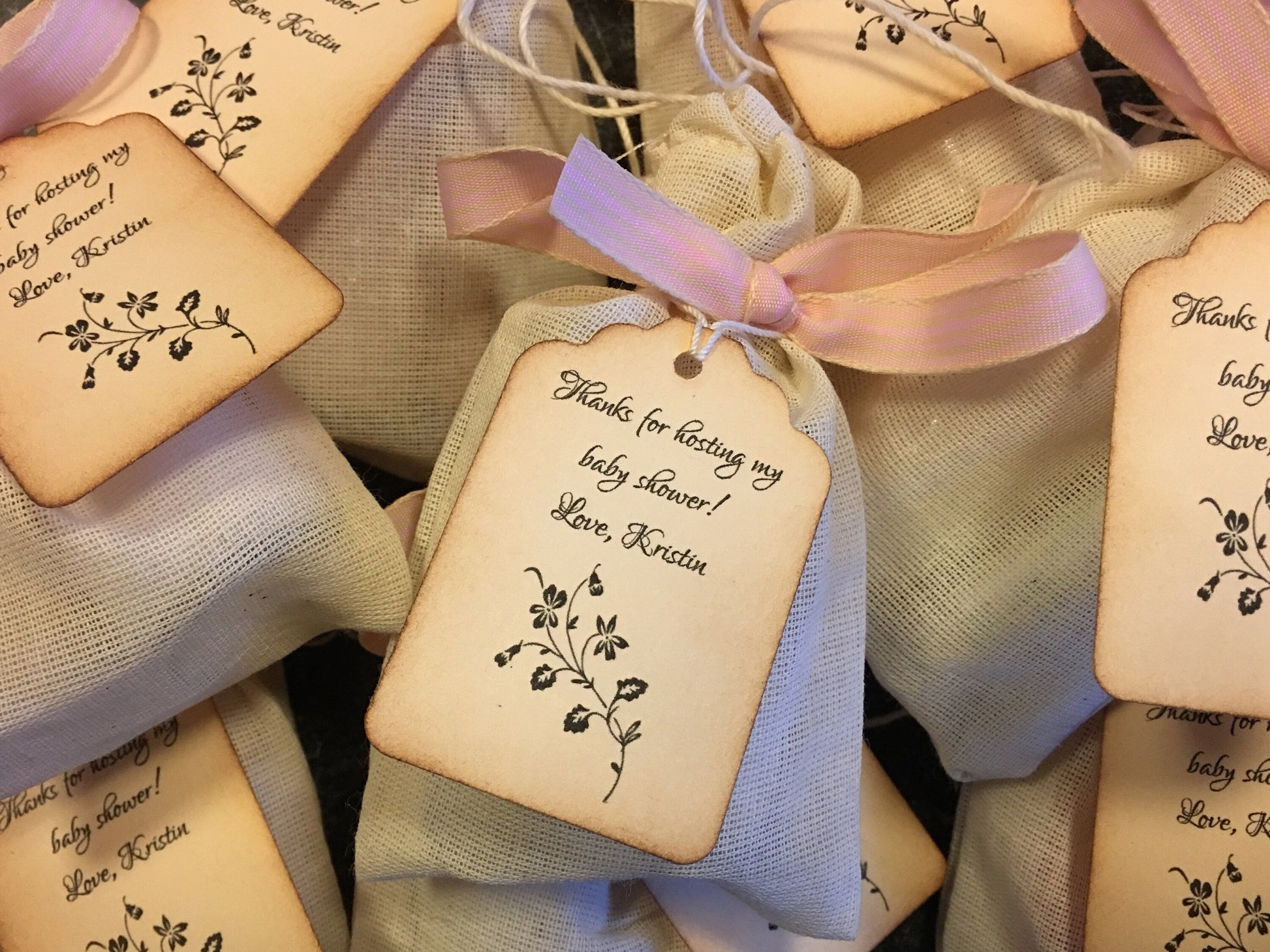 French Lavender Sachets with Letterpress Hangtag-Favors-Gifts-Home Care- Belle Savon Vermont by Belle Savon Vermont