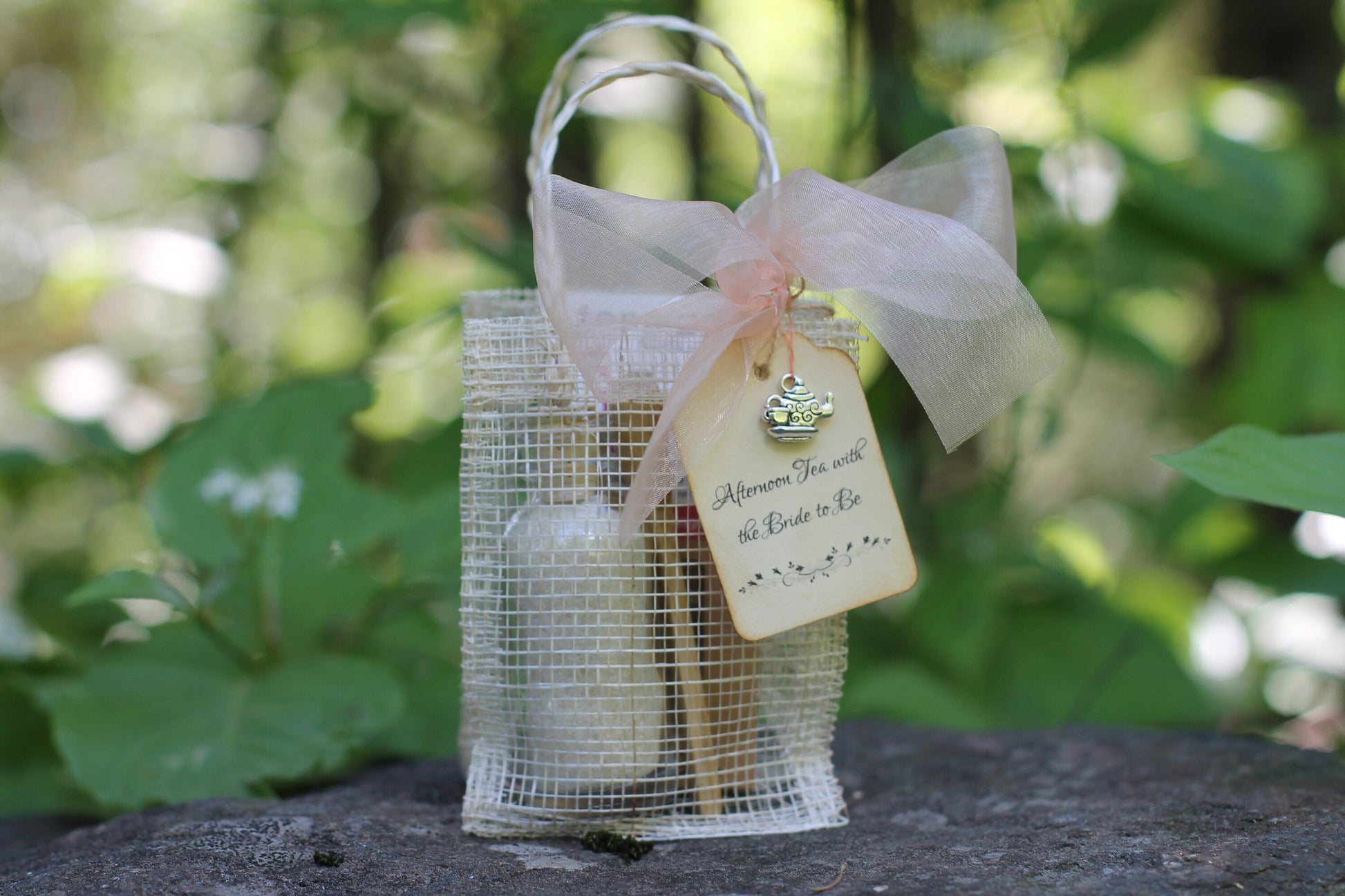Tea Party Favor with Charm - Tea Party Bridal Shower-Tea Party Baby Shower - Afternoon Tea- Shower-Baby Shower-Belle Savon Vermont by Belle Savon Vermont