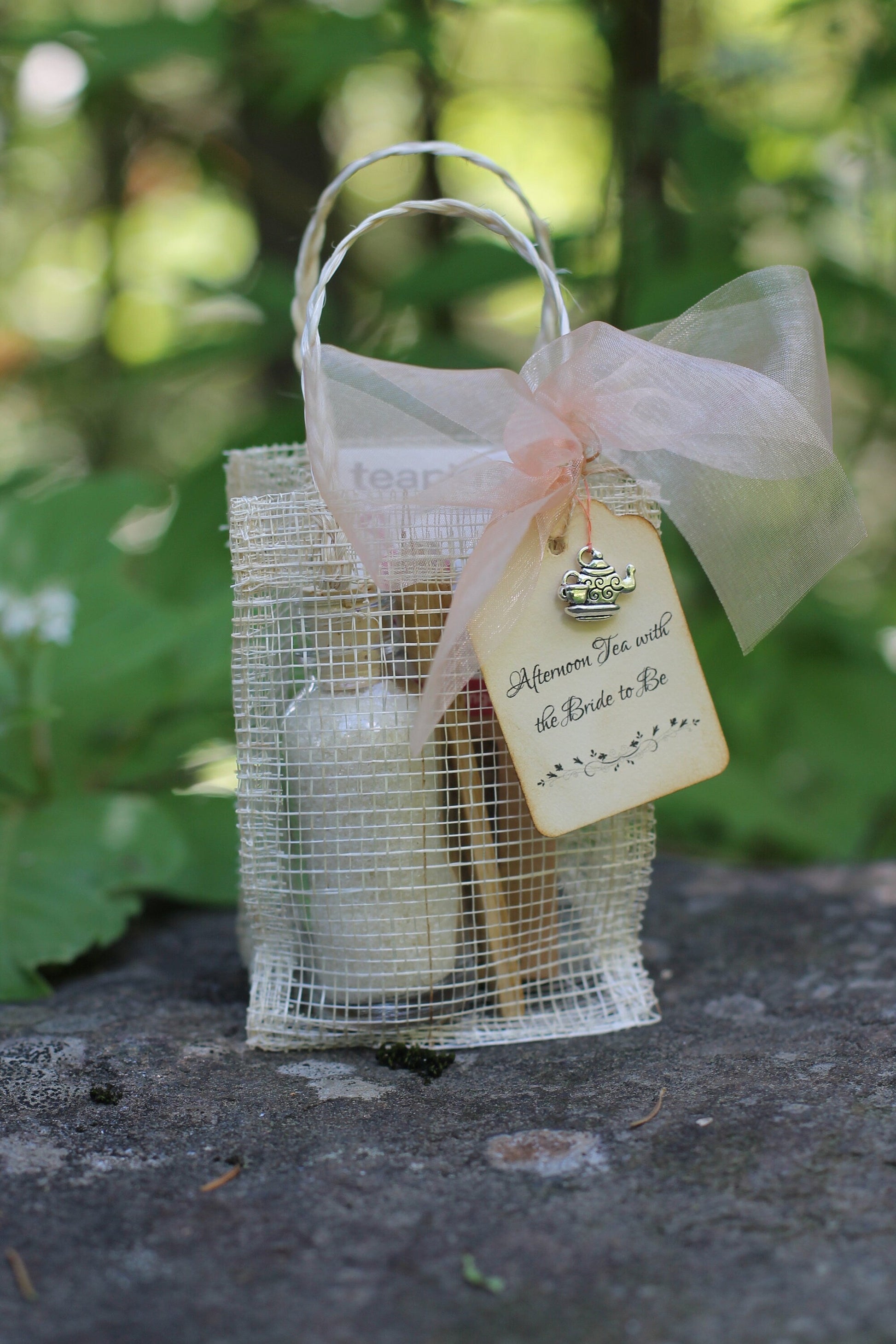 Tea Party Favor with Charm - Tea Party Bridal Shower-Tea Party Baby Shower - Afternoon Tea- Shower-Baby Shower-Belle Savon Vermont by Belle Savon Vermont