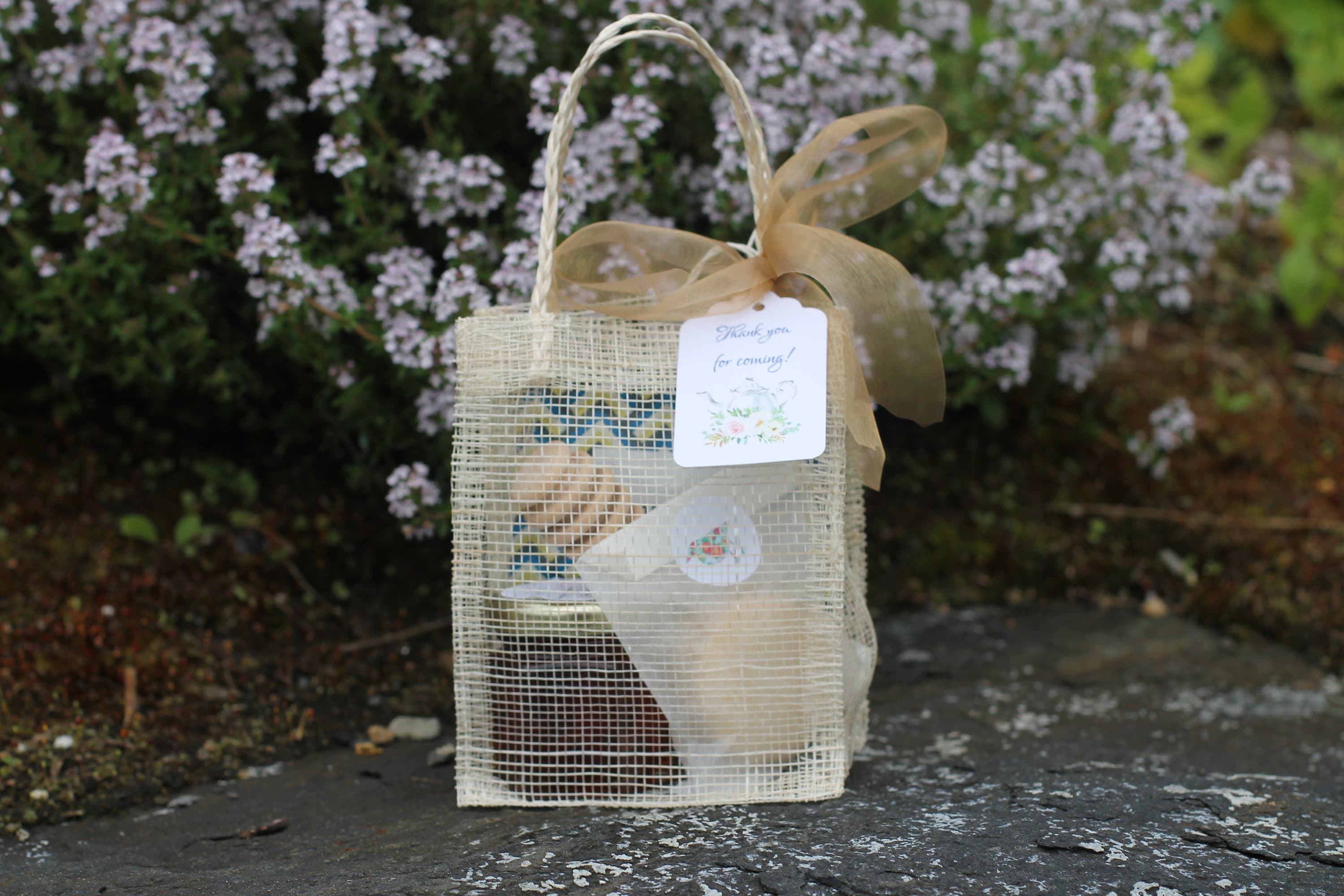 Tea Party Favor-Shortbread/Macaron and Honey-Wedding-Bridal Shower-Baby Shower-Belle Savon Vermont by Belle Savon Vermont