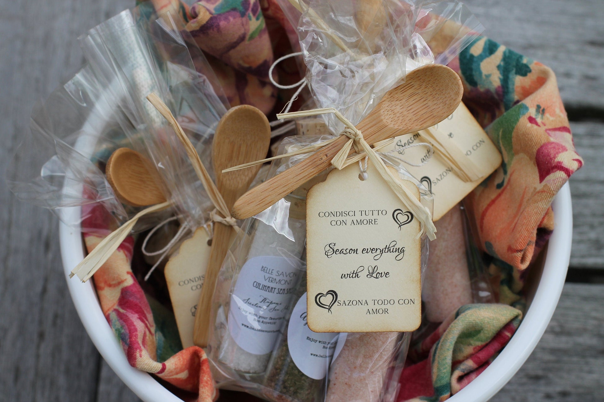 Culinary Salt Favor-A Voyage of Salts-Weddings-Bridal-Baby-Showers-Place Card Favors -Save the Date by Belle Savon Vermont