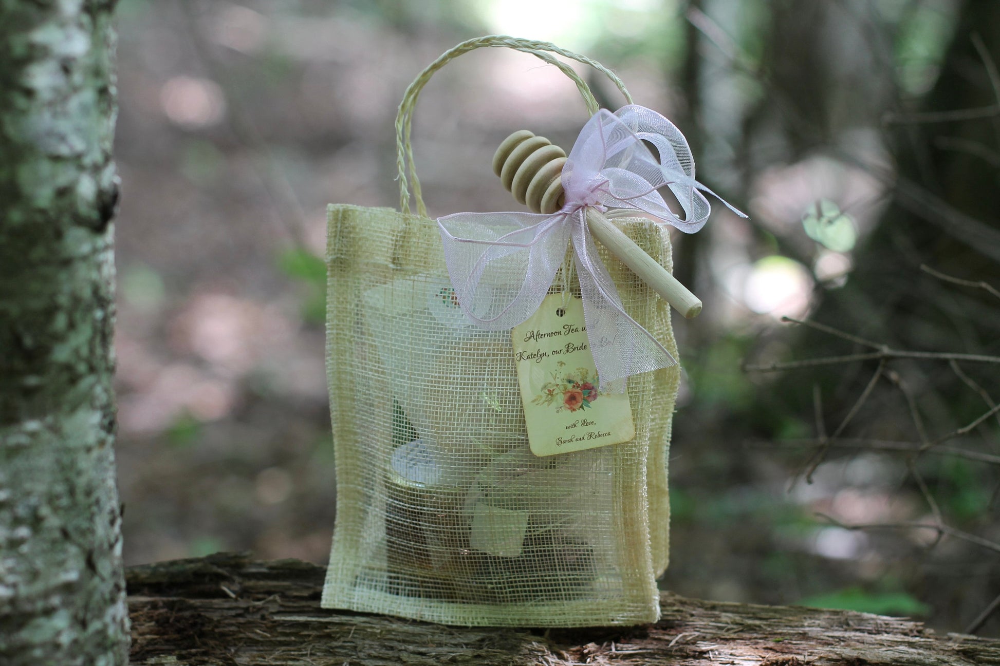 Tea Party Favor-Shortbread/Macaron and Honey-Wedding-Bridal Shower-Baby Shower-Belle Savon Vermont by Belle Savon Vermont