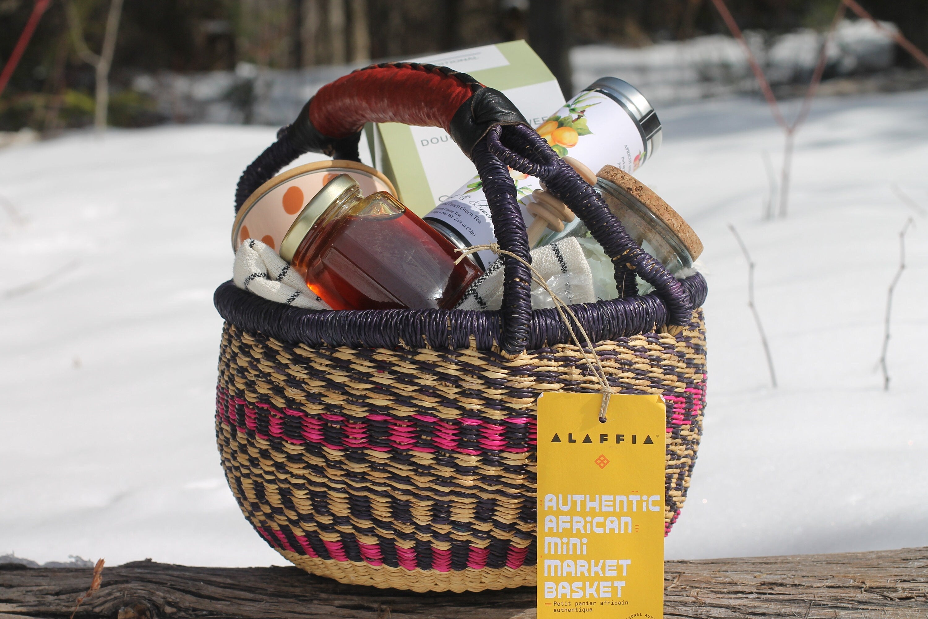 Tea Party Picnic Basket-Tea Gift Basket-Gift Basket-Tea Party-Customizable-Vermont Gift by Belle Savon Vermont