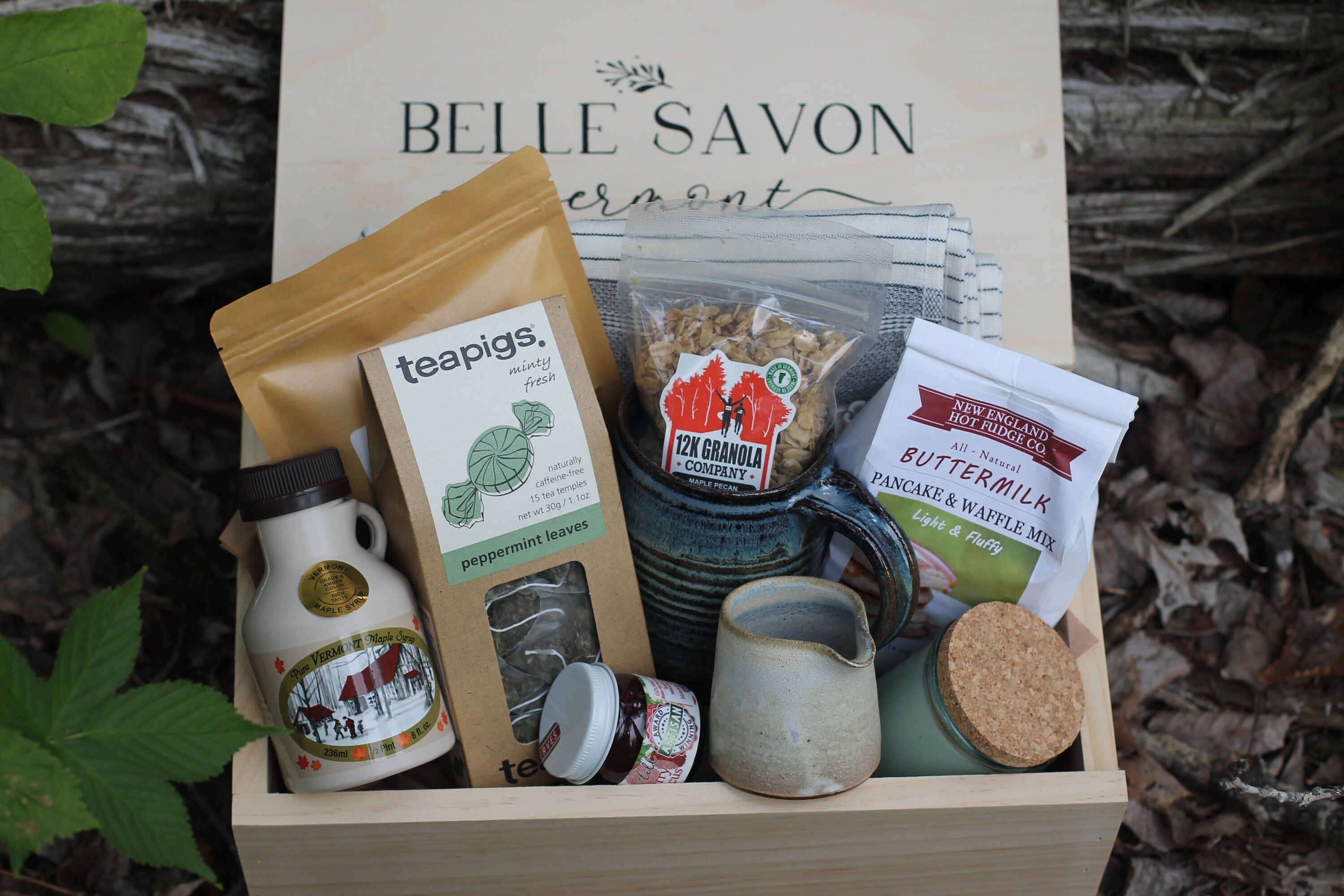 Breakfast in Vermont, Artisan Gift Collection, Heirloom Quality Handcrafted Gift Set, Best of Vermont by Belle Savon Vermont