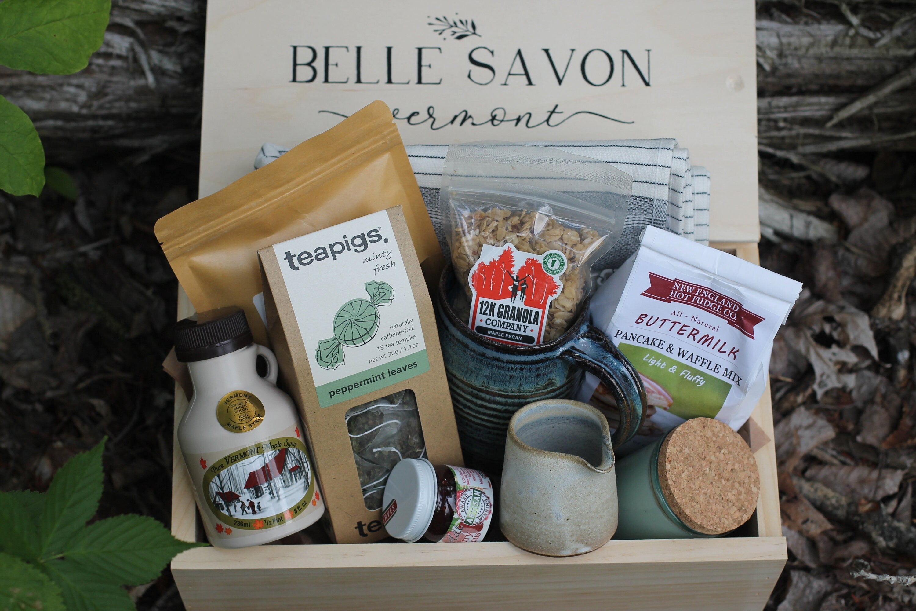 Breakfast in Vermont, Artisan Gift Collection, Heirloom Quality Handcrafted Gift Set, Best of Vermont by Belle Savon Vermont