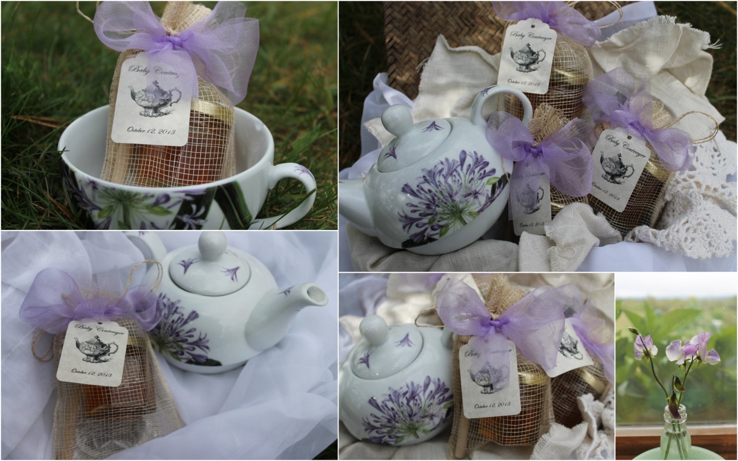 Tea Party Favor - Tea and Honey - Bridal Tea - Baby Shower Tea - Belle Savon Vermont by Belle Savon Vermont