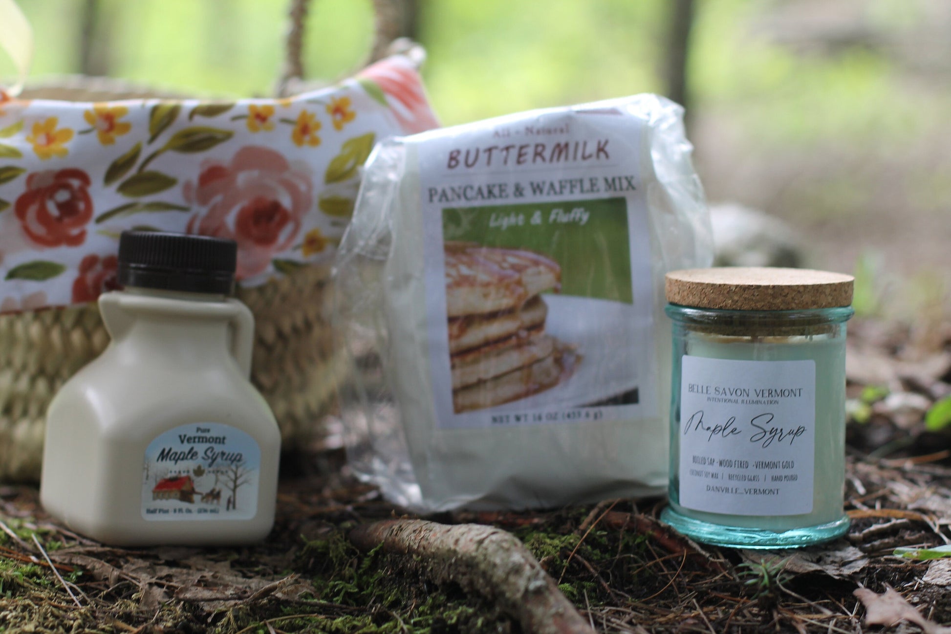 Good Morning Vermont Breakfast Gift Basket- Vermont Gourmet-Vermont Artisan - Vermont Gift Set-Vermont Maple Gift by Belle Savon Vermont