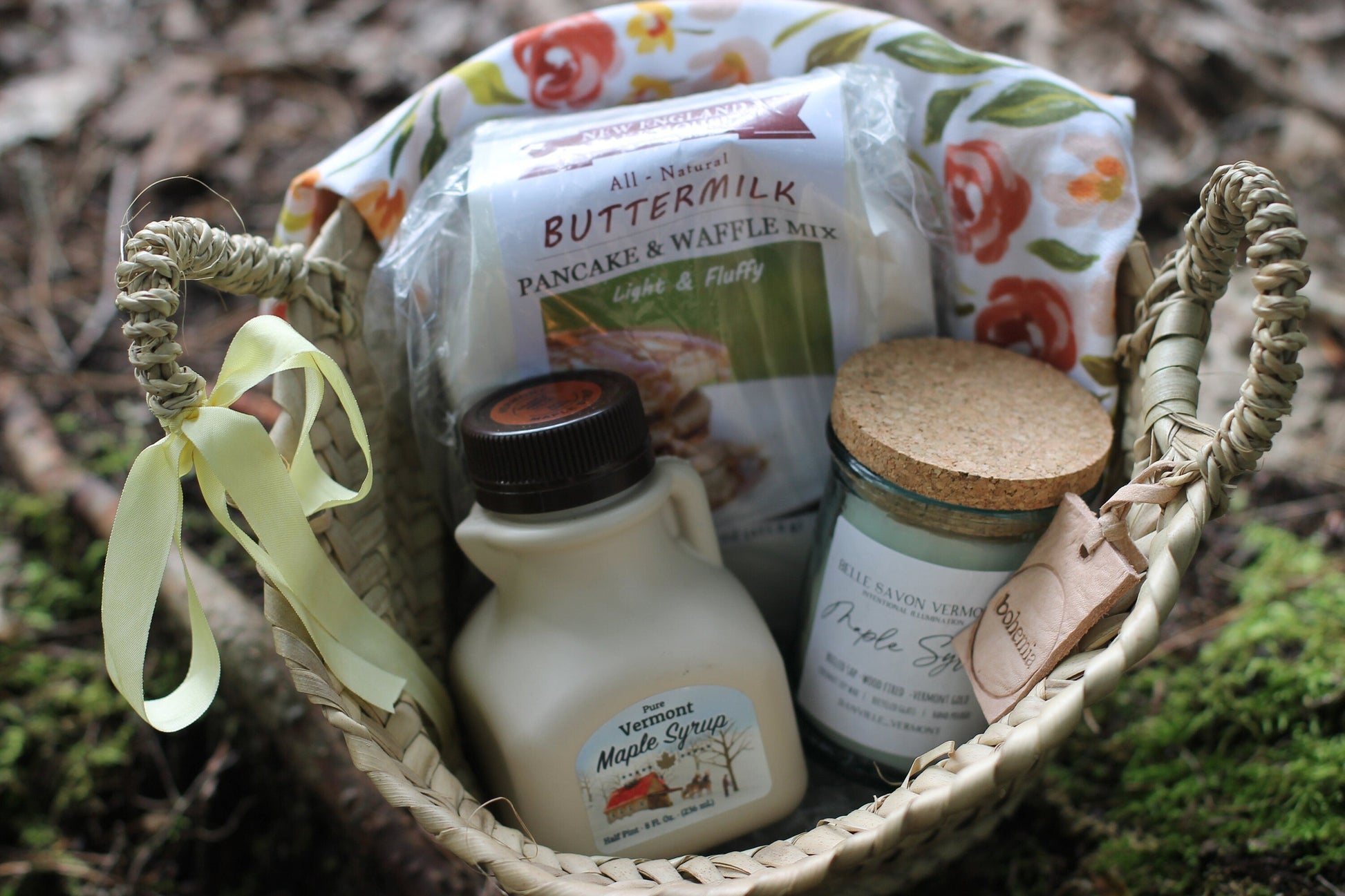 Good Morning Vermont Breakfast Gift Basket- Vermont Gourmet-Vermont Artisan - Vermont Gift Set-Vermont Maple Gift by Belle Savon Vermont