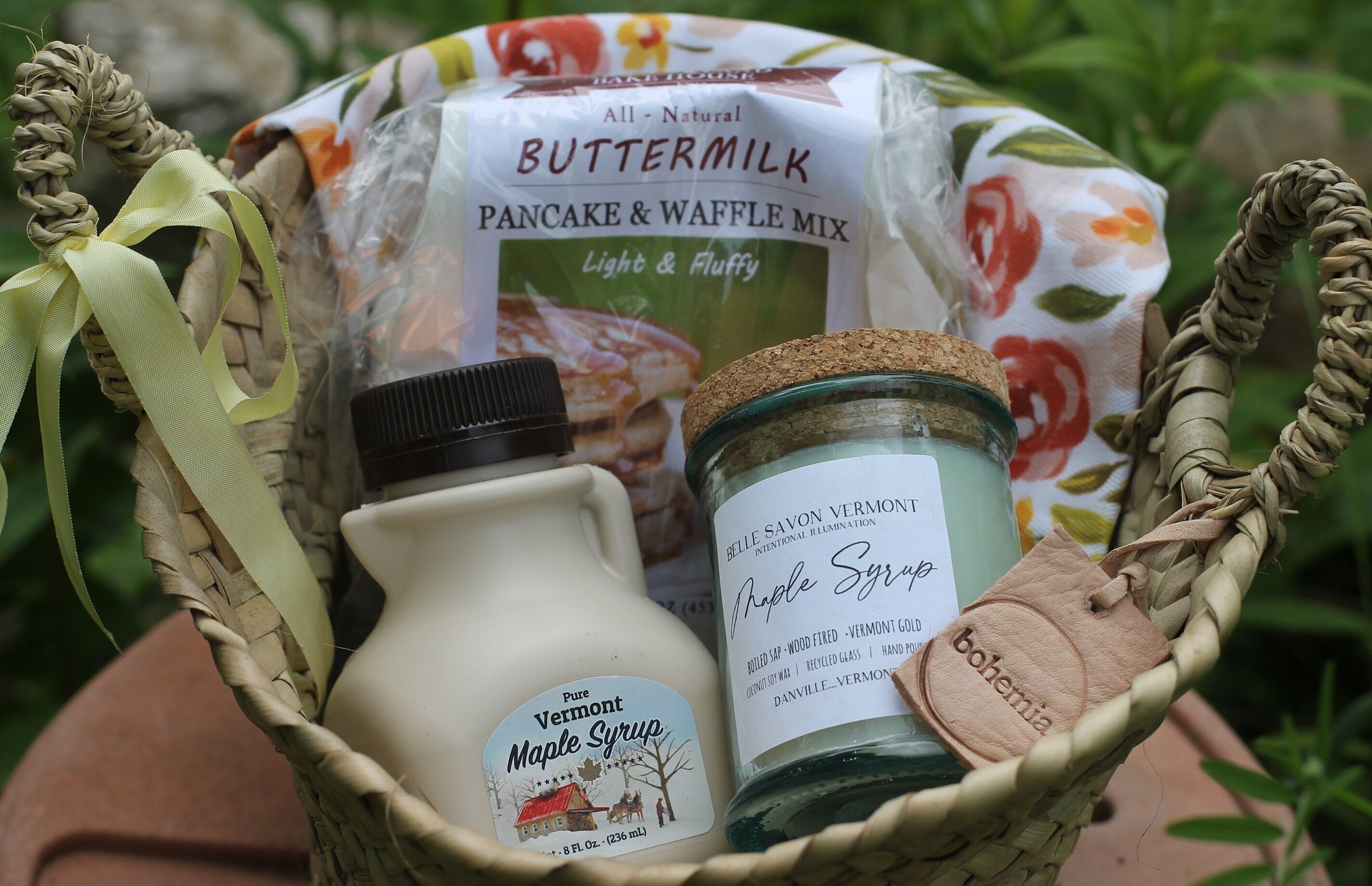 Good Morning Vermont Breakfast Gift Basket- Vermont Gourmet-Vermont Artisan - Vermont Gift Set-Vermont Maple Gift by Belle Savon Vermont