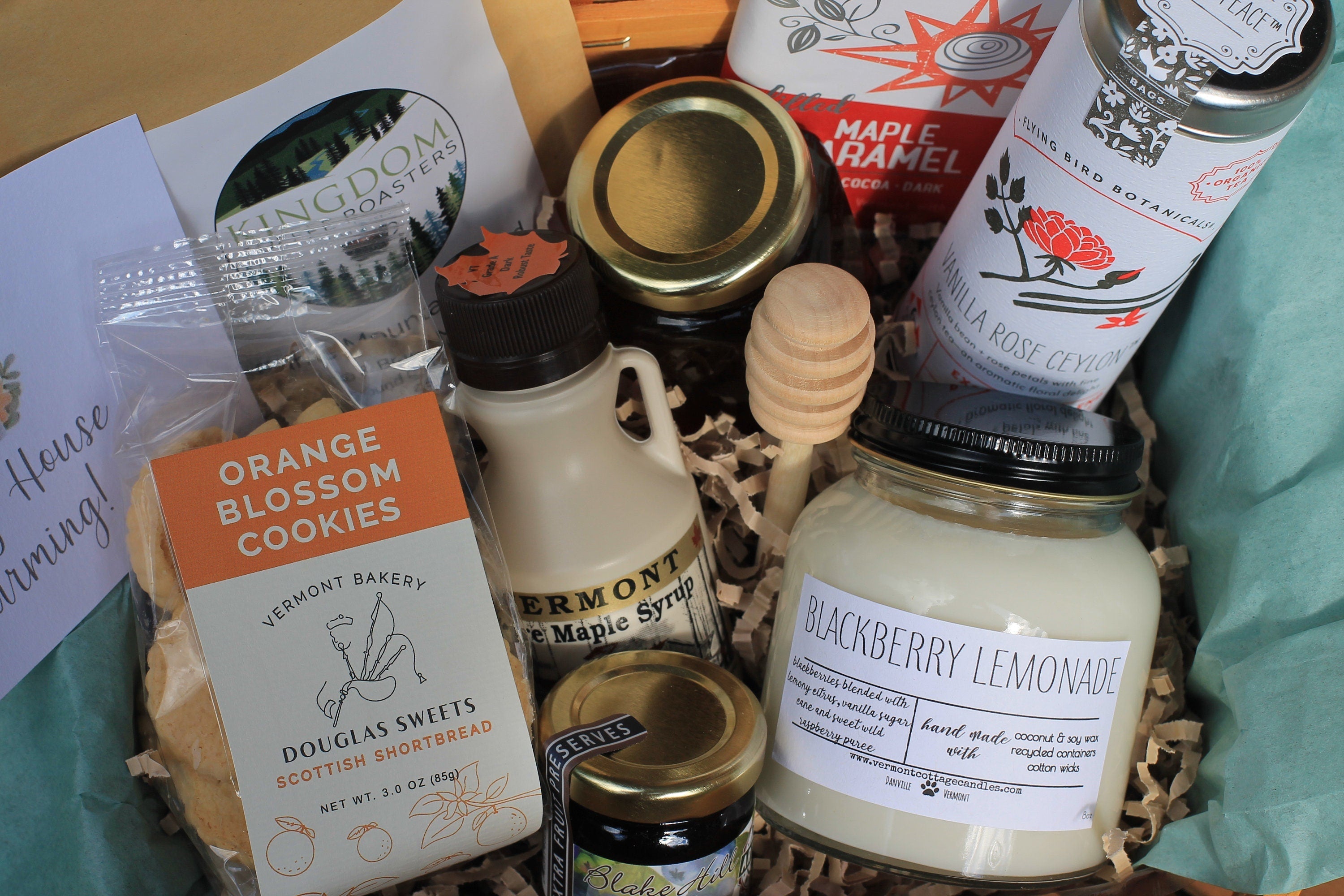 Vermont Care Package Gift Basket - Vermont Gourmet-Vermont Artisan - Vermont Gift -Vermont Maple Gift-Best of Vermont-Love from Vermont by Belle Savon Vermont
