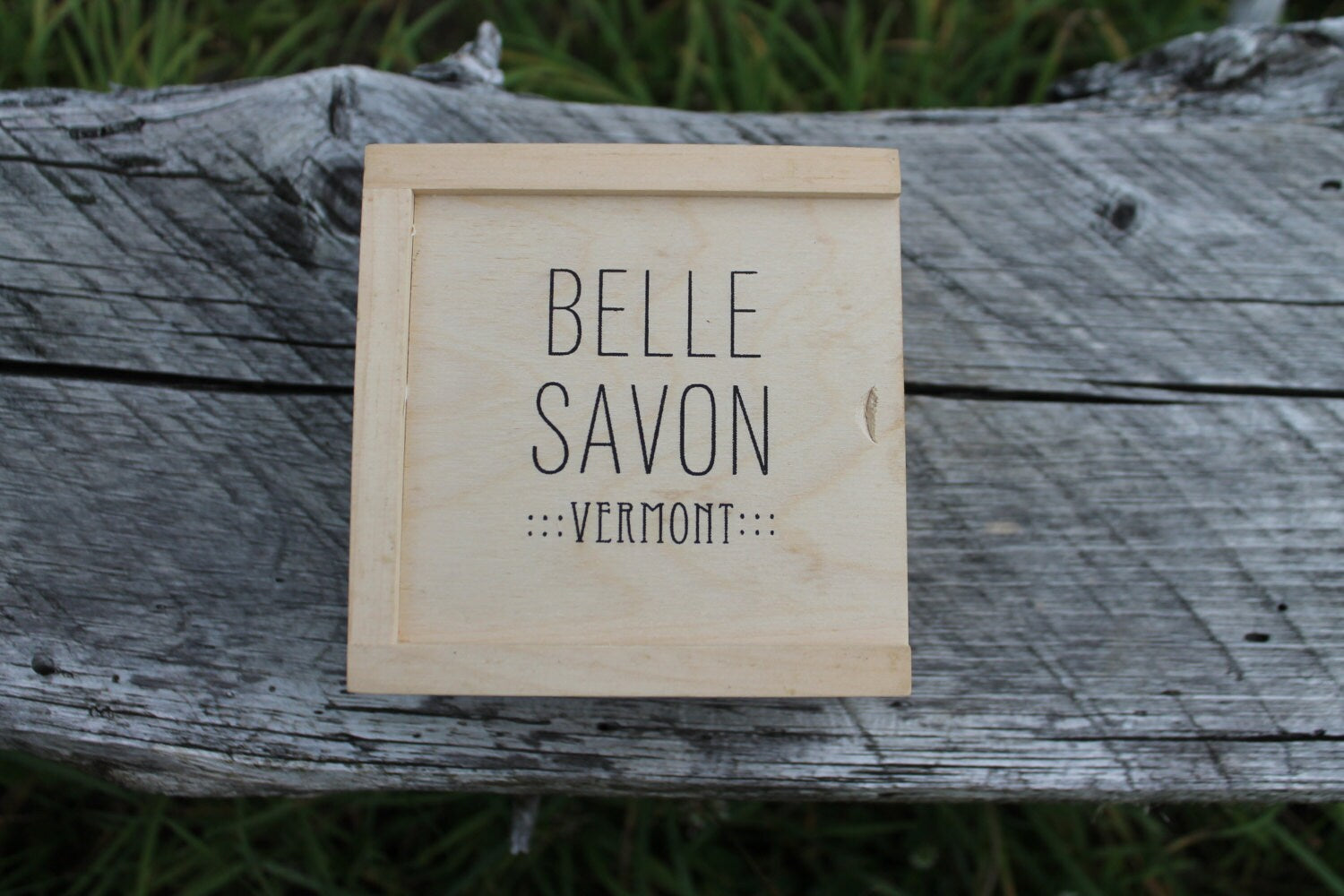 Belle Savon Vermont Artisan Soap Gift Set in VT Wooden Box by Belle Savon Vermont