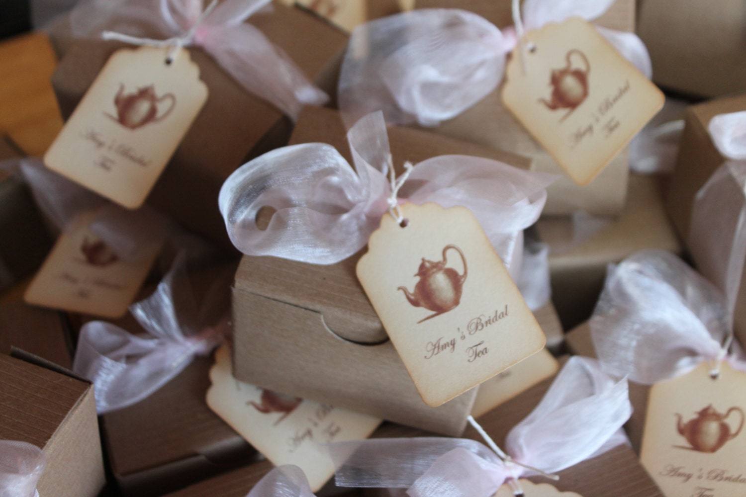 Tea Party Favor-Organic Sugar & Tea -Single Set - Wedding-Bridal Shower-Baby Shower-Belle Savon Vermont by Belle Savon Vermont