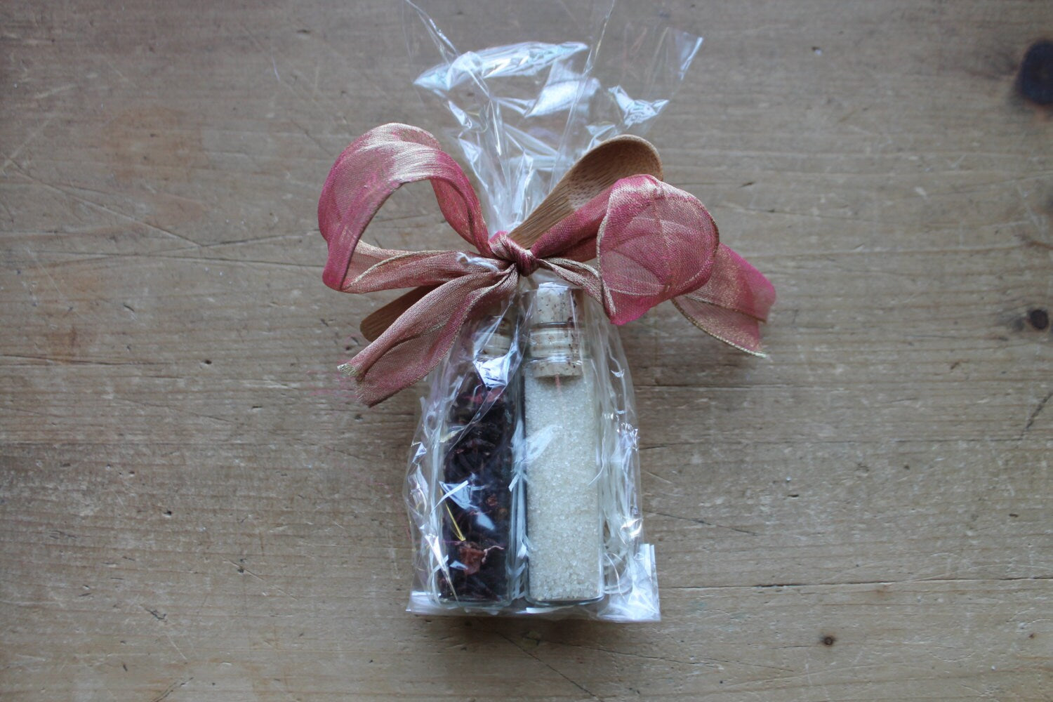Tea Party Favor-Organic Tea and Sugar or Honey with Spoon Mini Set Favor-Belle Savon Vermont by Belle Savon Vermont