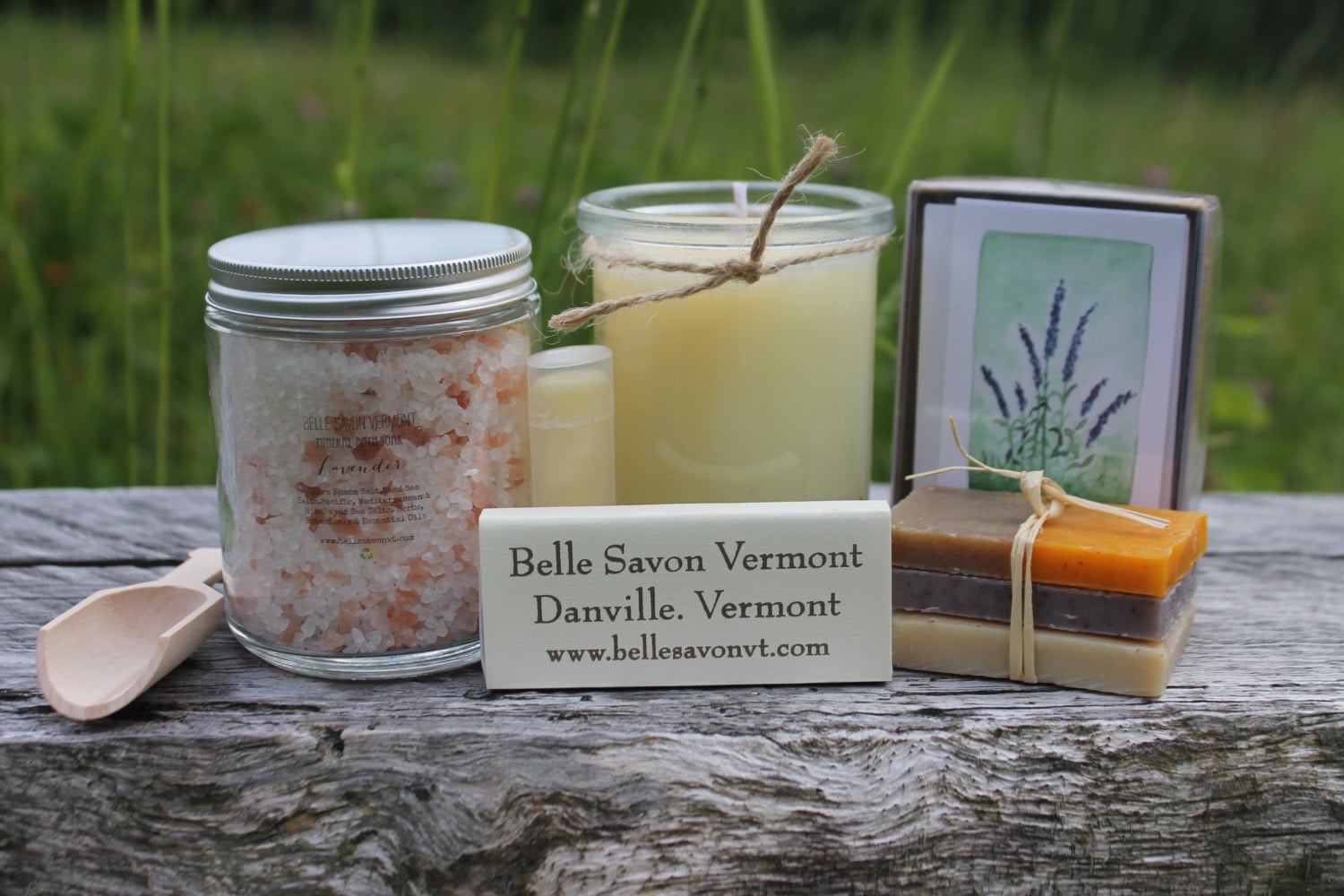 Seagrass Basket Deluxe Gift Set-Spa Set-Bridesmaid Gift-Maid of Honor-Mother of the Bride Gift -Belle Savon Vermont by Belle Savon Vermont