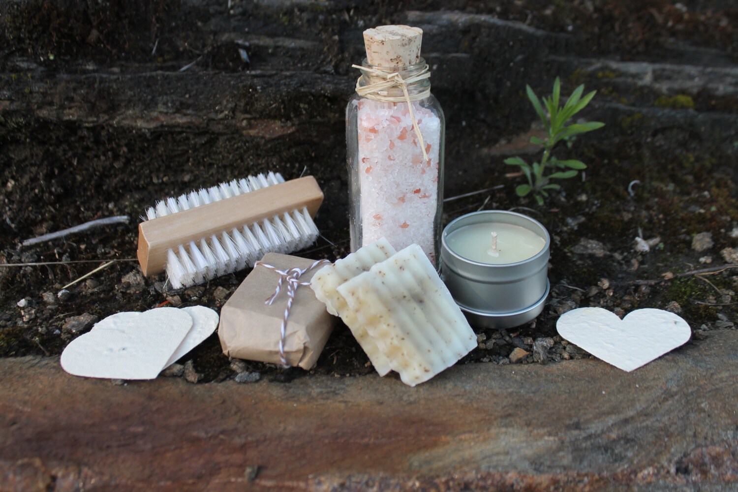 Gardener's Gift Collection-Soap-Nail Brush-Citronella Candle-Bath Soak-Belle Savon Vermont by Belle Savon Vermont