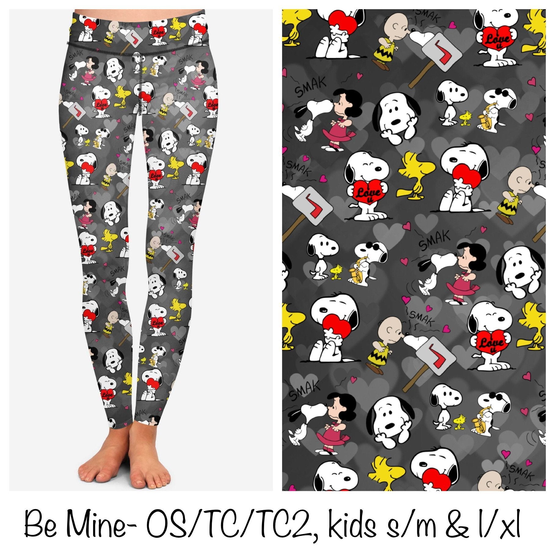 Be Mine Full Length Leggings by SidePony Boutique