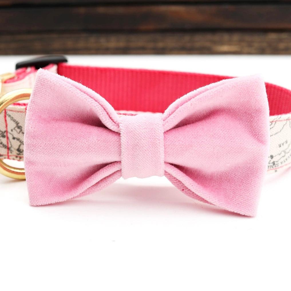 Mimi Green Velveteen Bow Tie