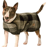 Chilly Dog Sweaters Black/White Plaid Coat