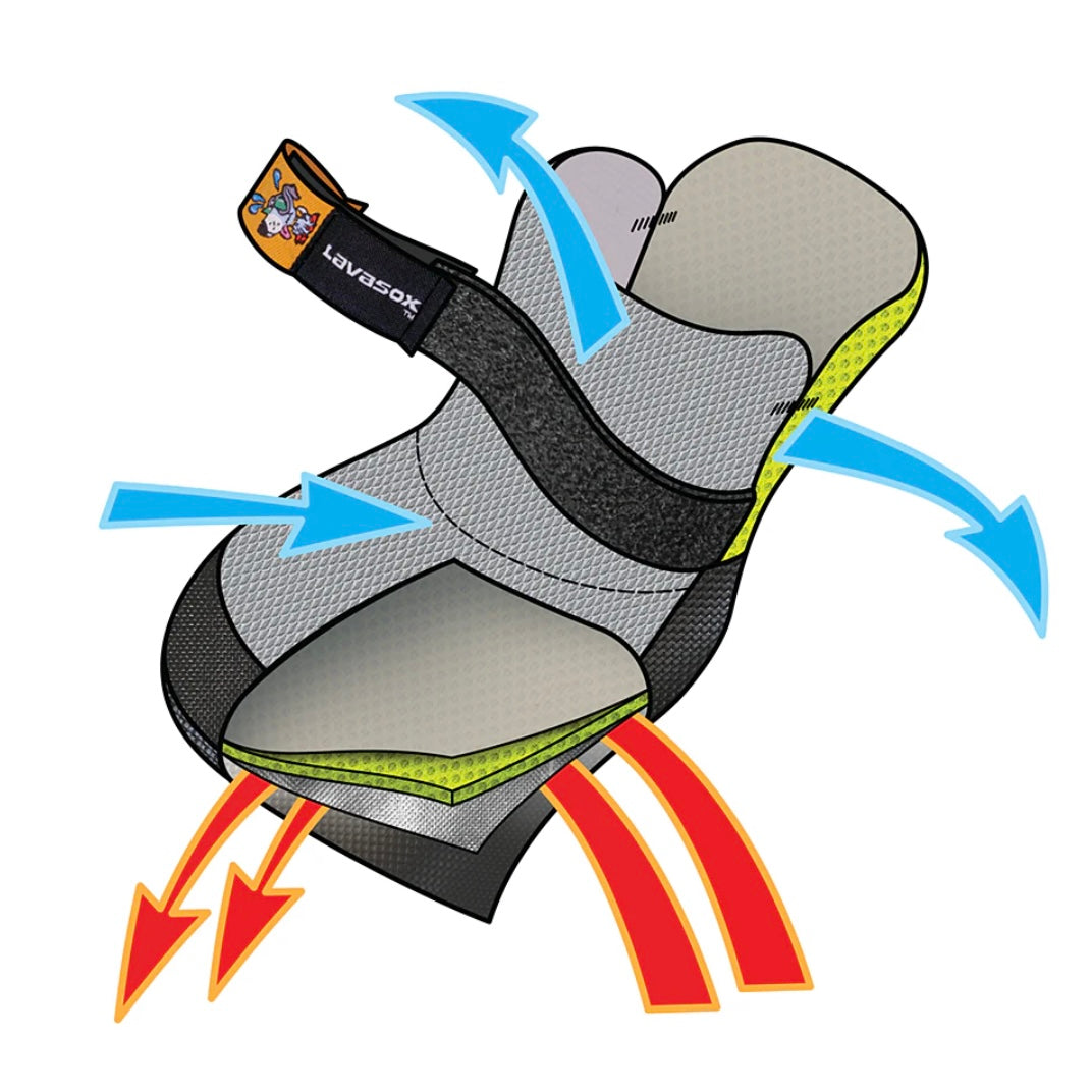 SaltSox LavaSocks Dog Boots