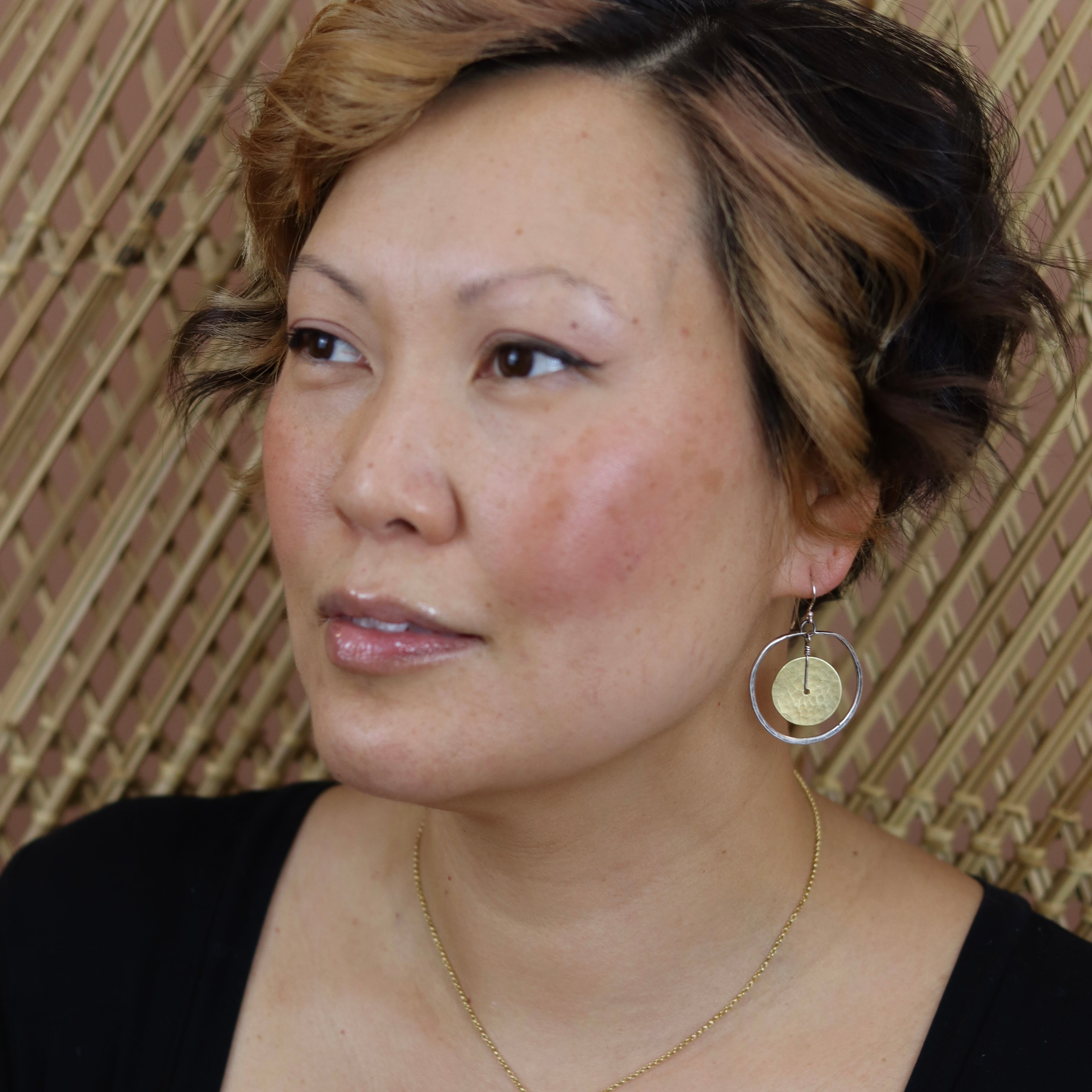 Circles Within Earrings by jenkahnjewelry