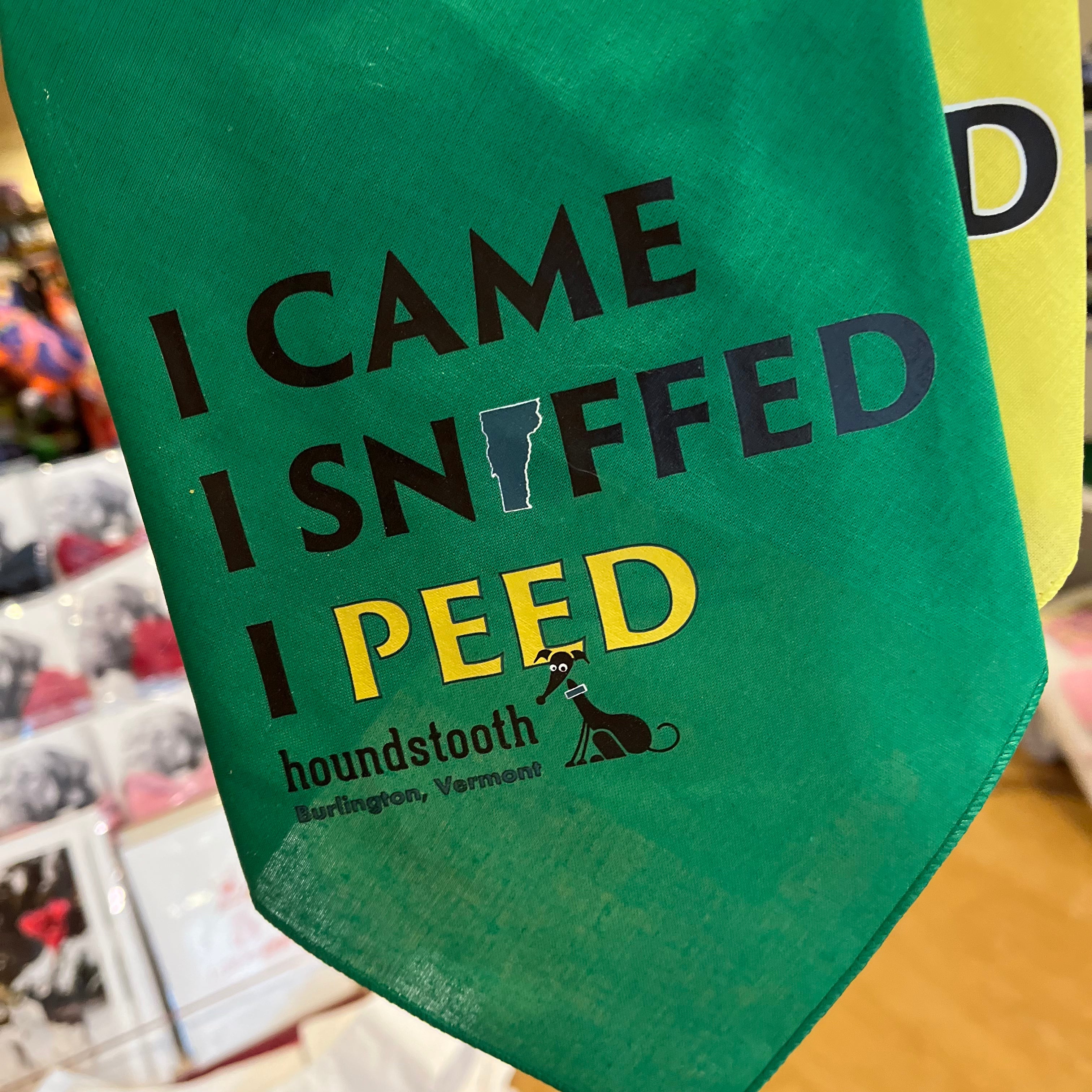 I Came I Sniffed Houndstooth Bandana