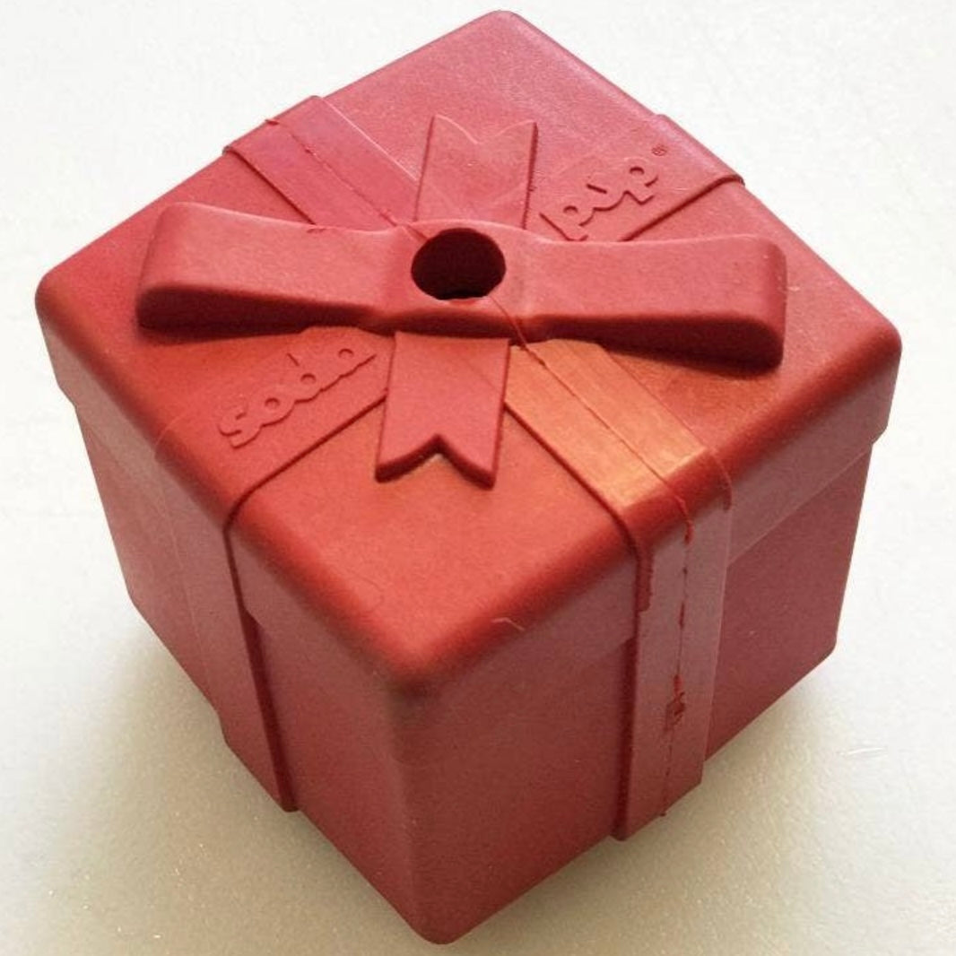 SodaPup Gift Box Treat Dispenser Chew Toy