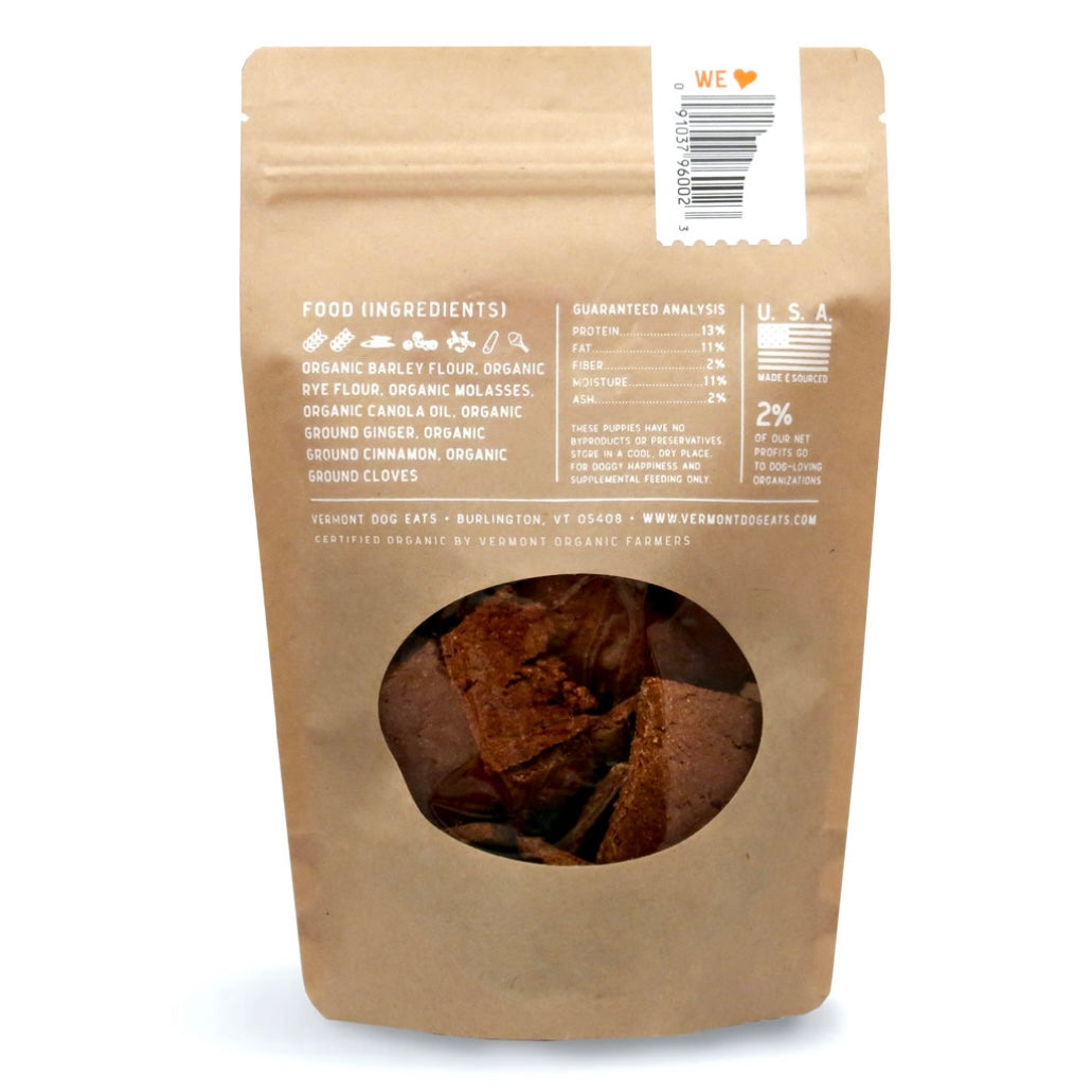 Vermont Dog Eats Ginger's Snaps