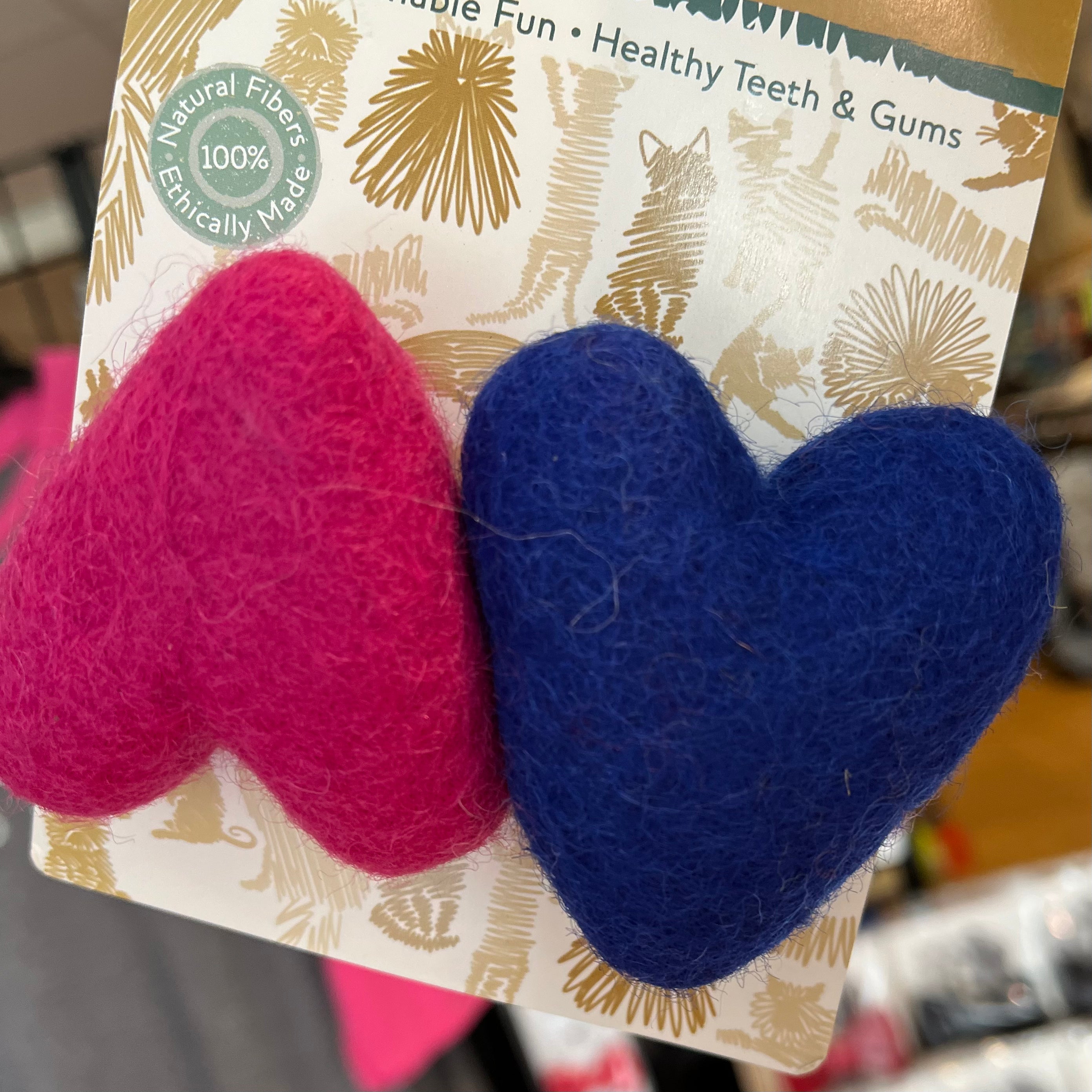 Karma Cat Heart Wool Cat Toys