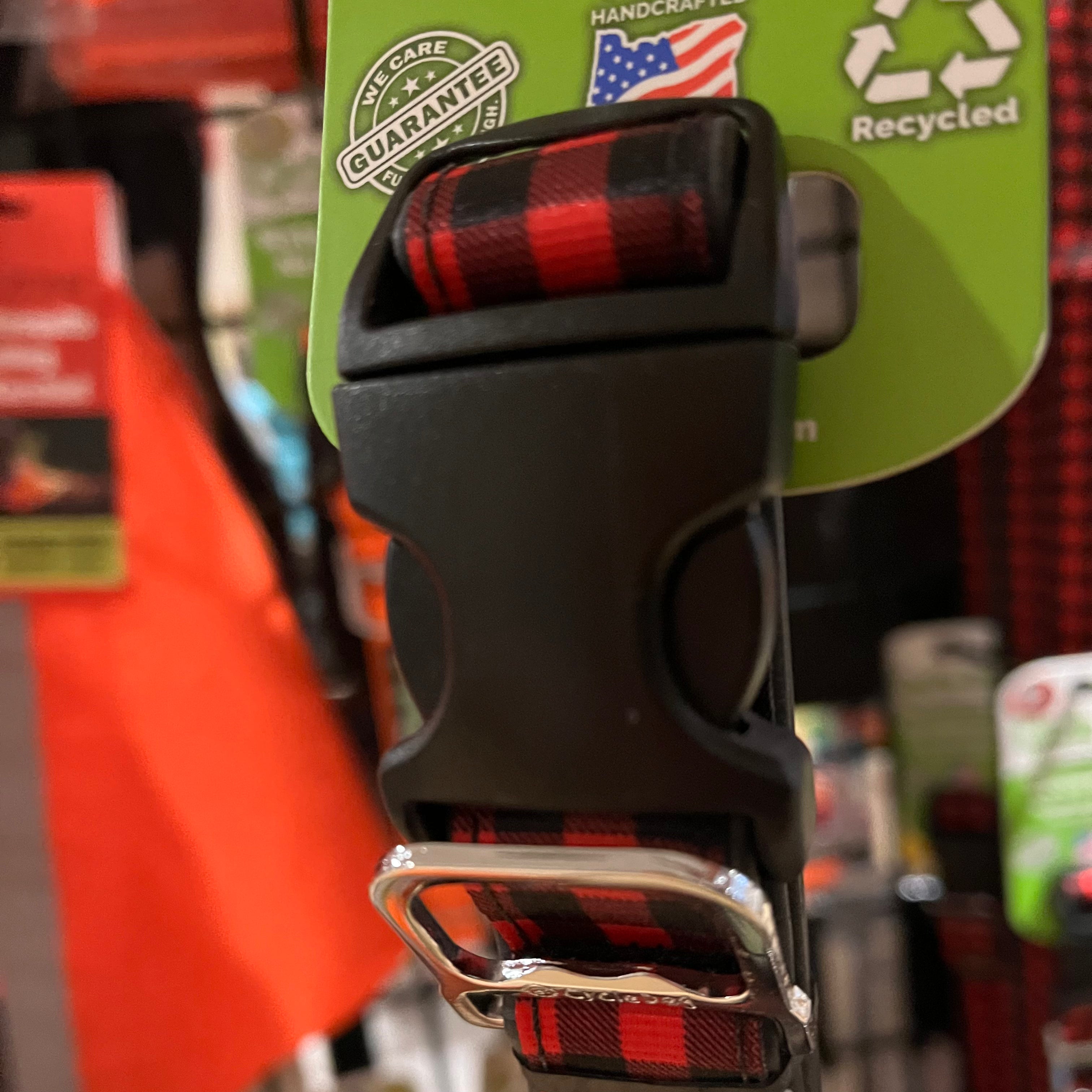 Cycle Dog Waterproof No-Stink Red Plaid Collar