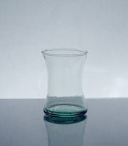 Vase Glass Clear Tapered Sides Lt Green 2.5" Opening 3.75" Tall by Homeportonline