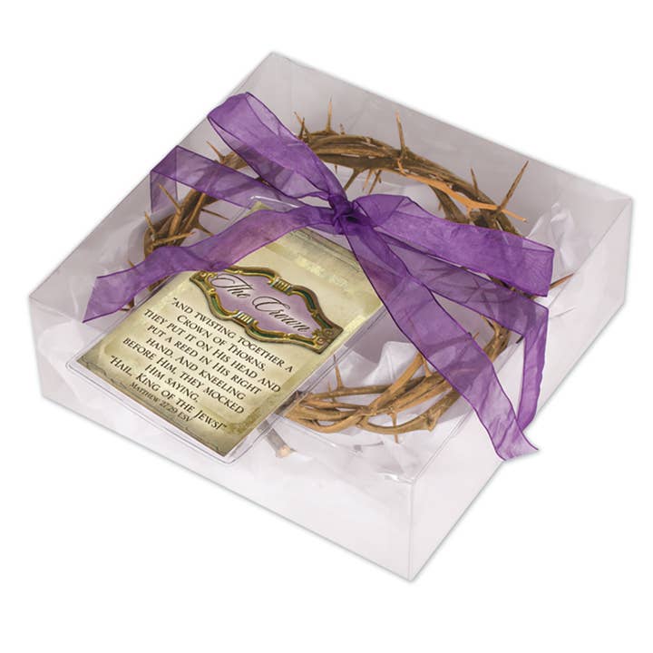 Gift Boxed Crown of Thorns With Scripture