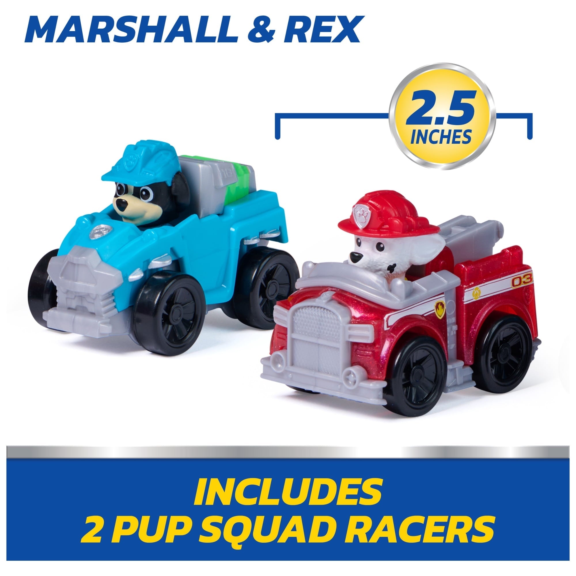 PAW Patrol Marshall Pup Squad Launcher with Rex Racer