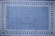Tapestry Twin Size Indigo Dabu Leaf by Homeportonline