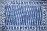 Tapestry Full Size Indigo Geo Dabu Leaf by Homeportonline