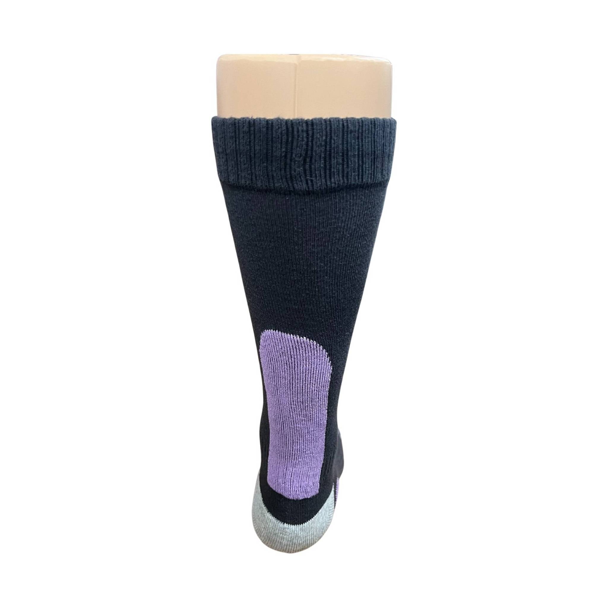Insect Shield Anti-Insect Sock - Charcoal/Purple
