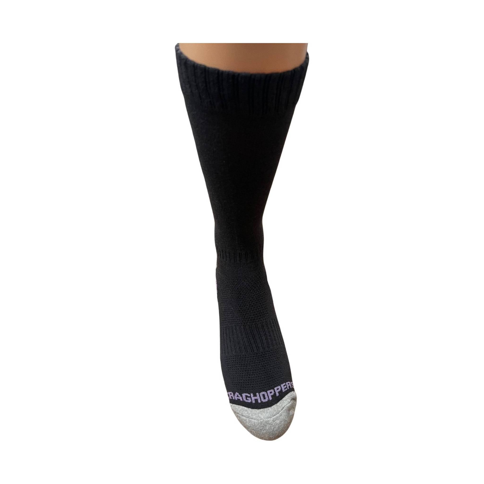 Insect Shield Anti-Insect Sock - Charcoal/Purple
