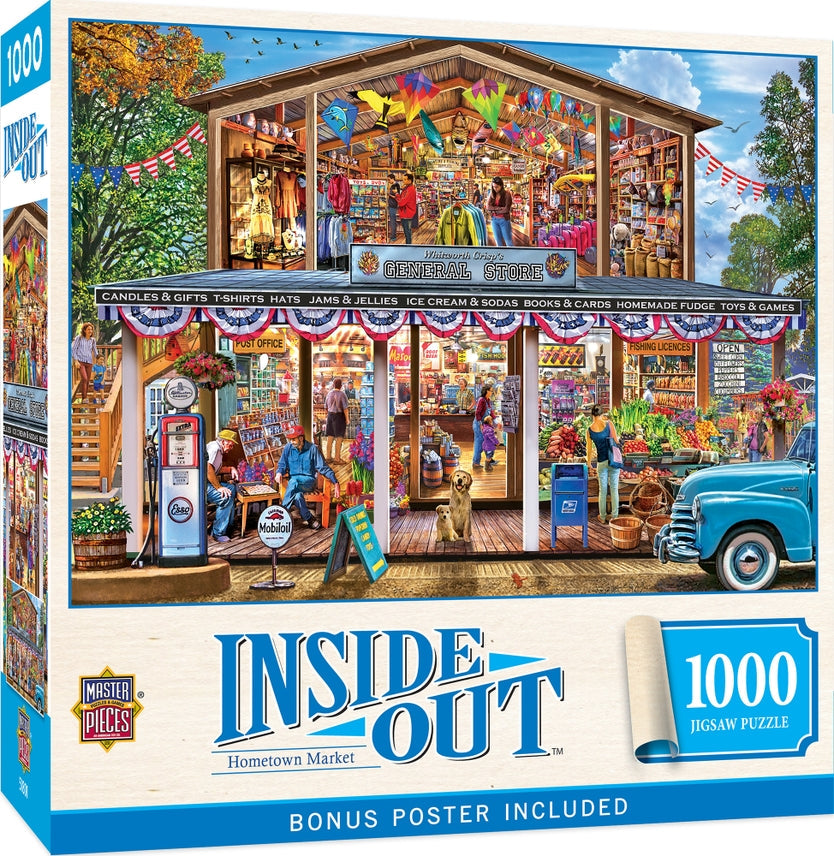 Inside Out - Hometown Market  Puzzle - 1000 Pieces