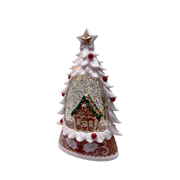 Lighted Gingerbread House Water Globe